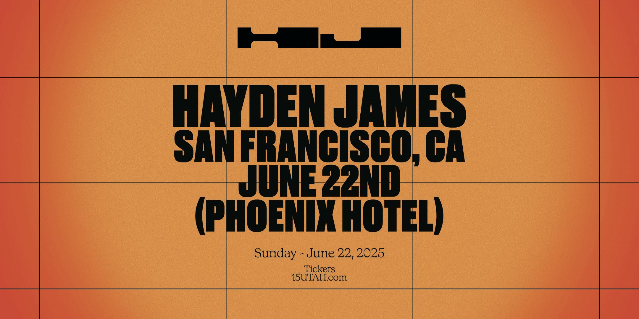 Hayden James - Phoenix Hotel / Sf