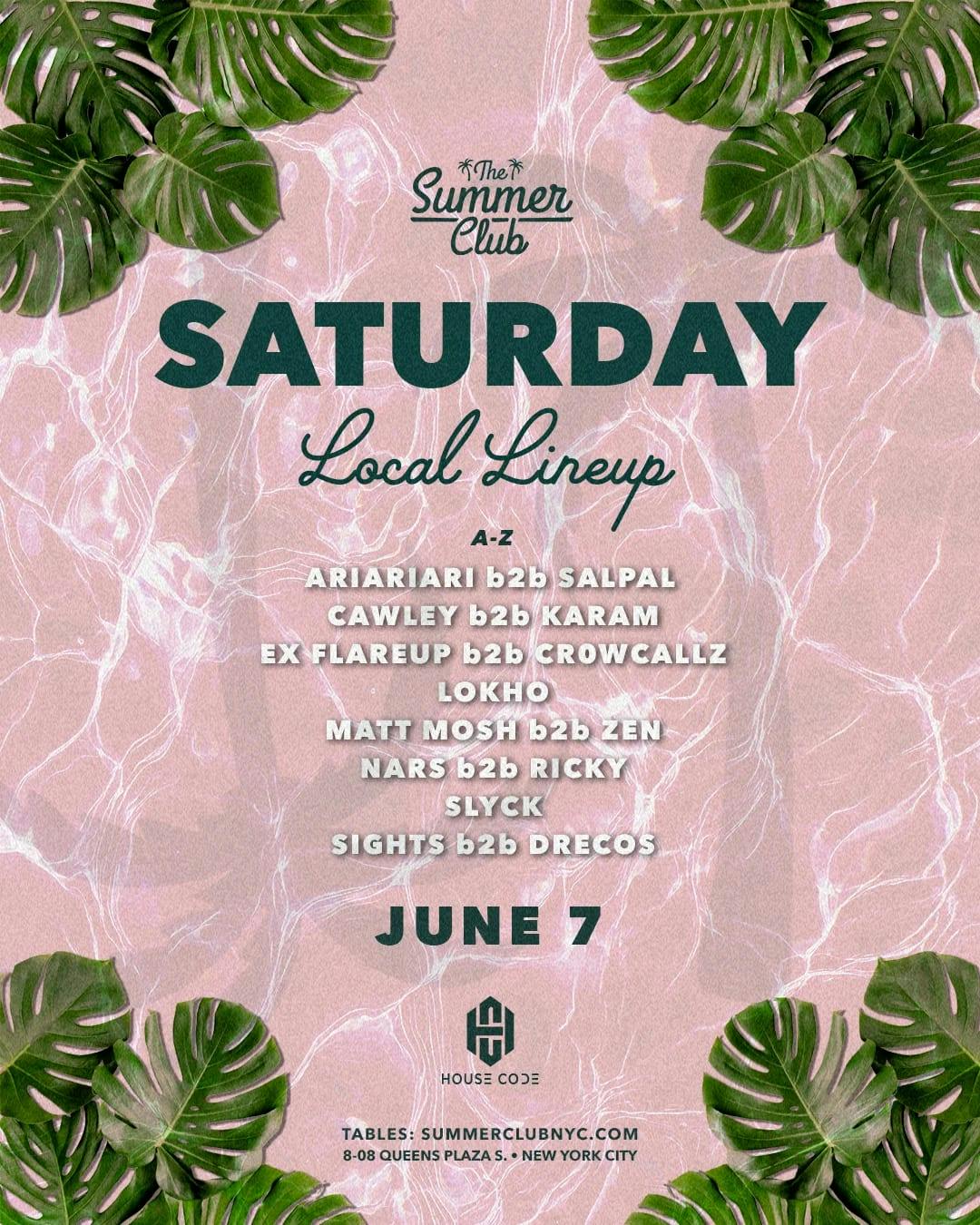 The Summer Club Saturday Pool Party
