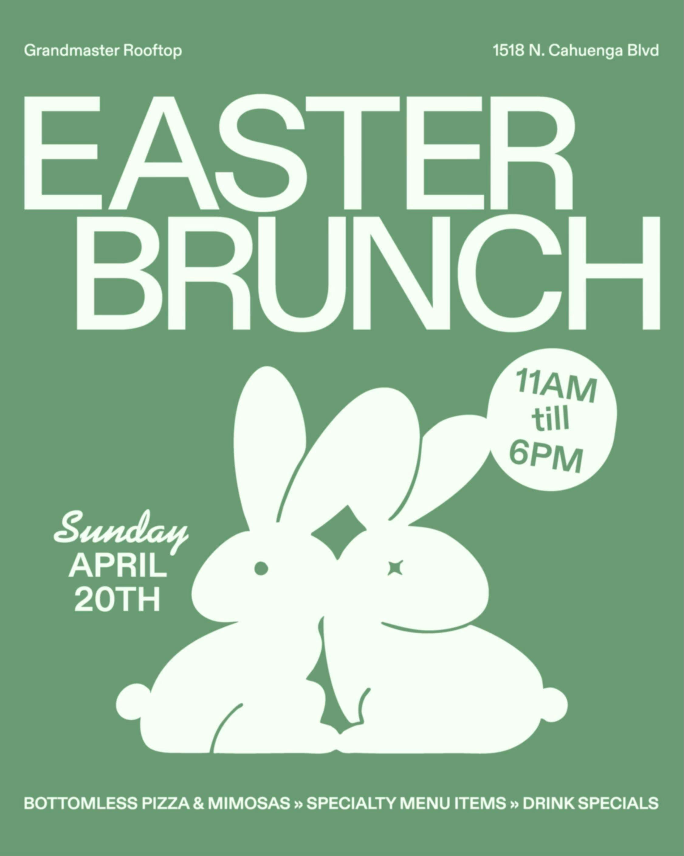 Easter Brunch at Grandmaster Rooftop at Los Angeles Concerts & Events - Sunday, Apr 20 2025 | Discotech