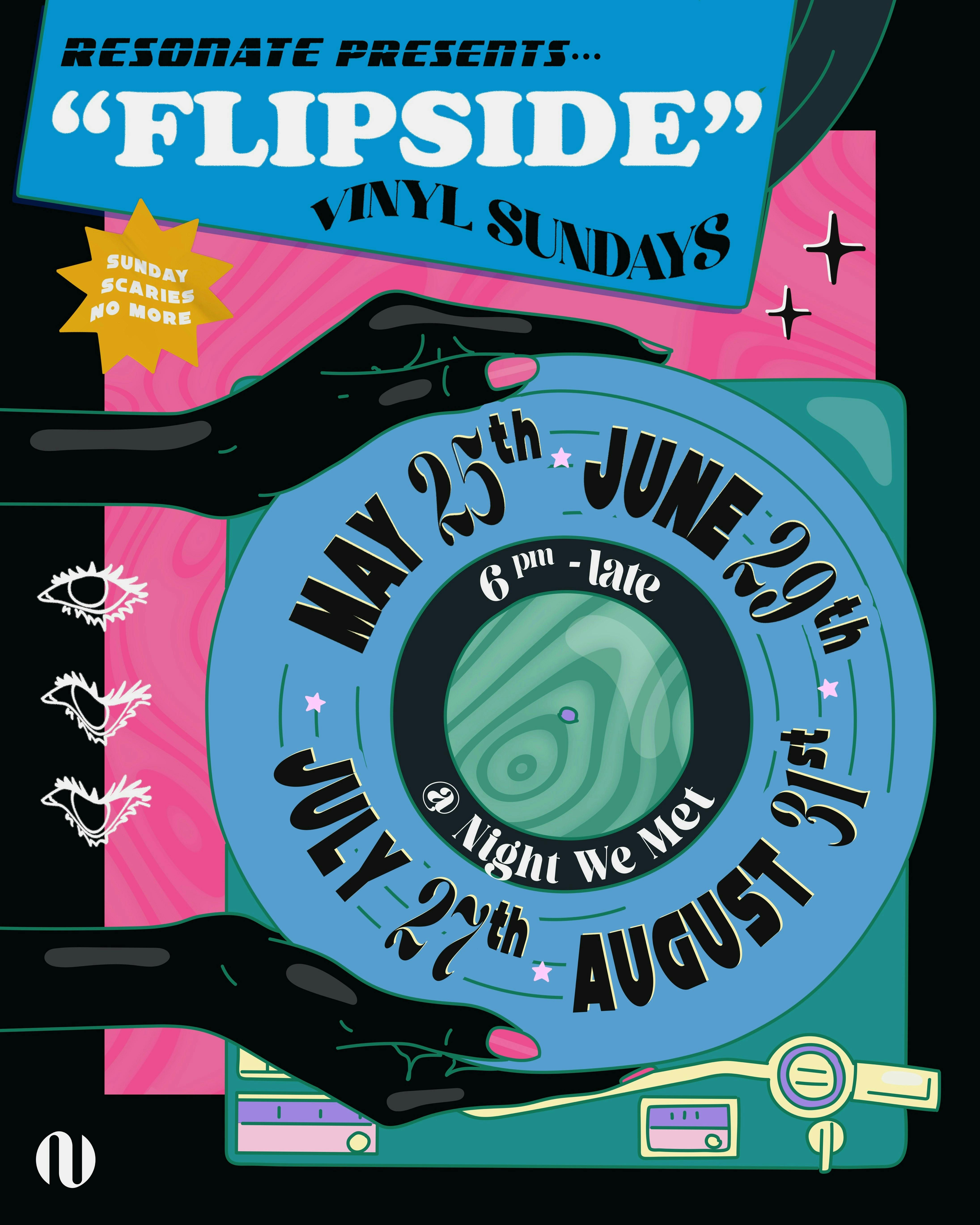 Resonate Presents: 'Flipside' Vinyl Sundays at Night We Met - Sunday, May 25 2025 | Discotech