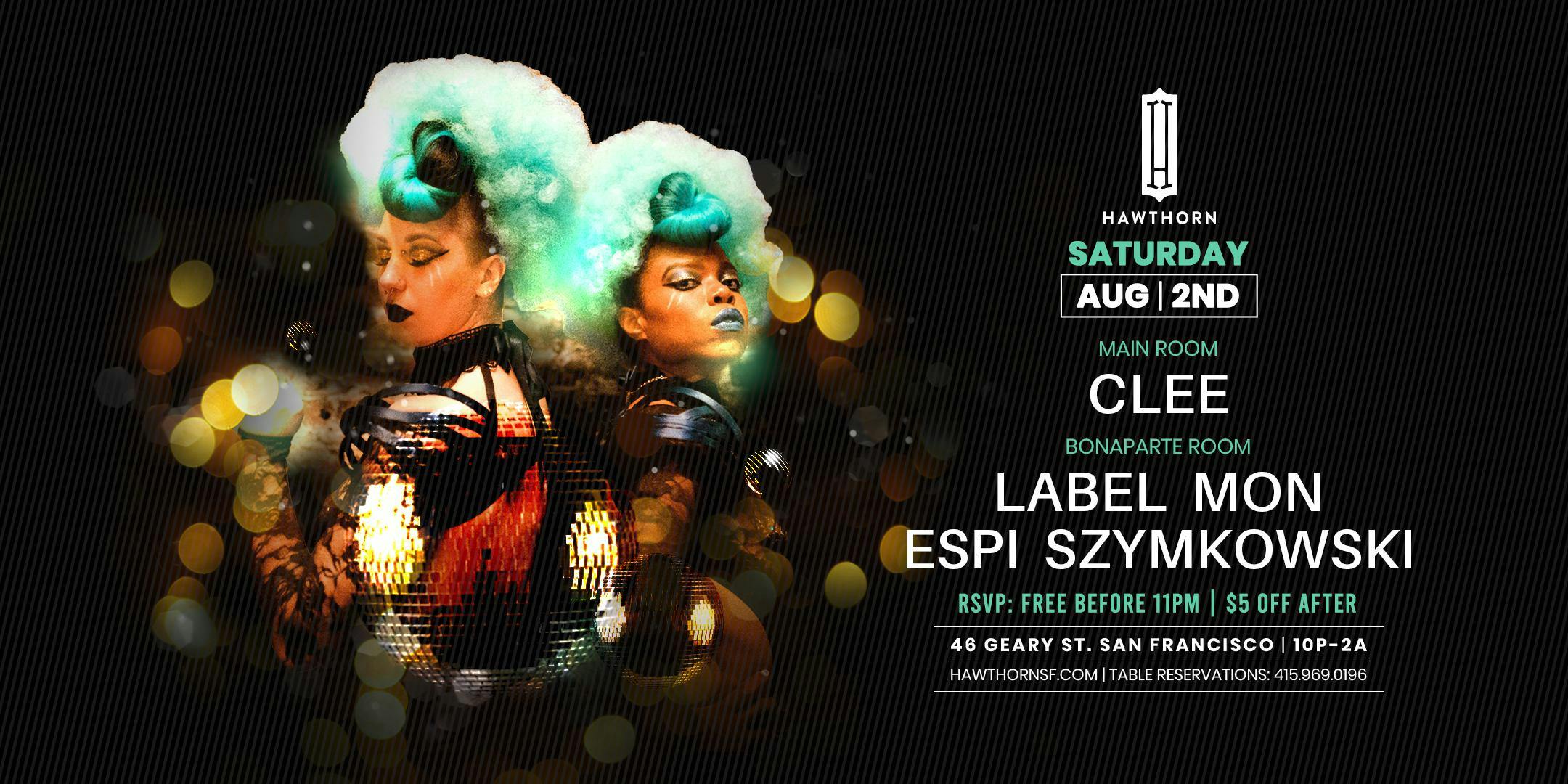 Hawthorn feat. CLEE + Label, Mon, ESPI, Szymkowski