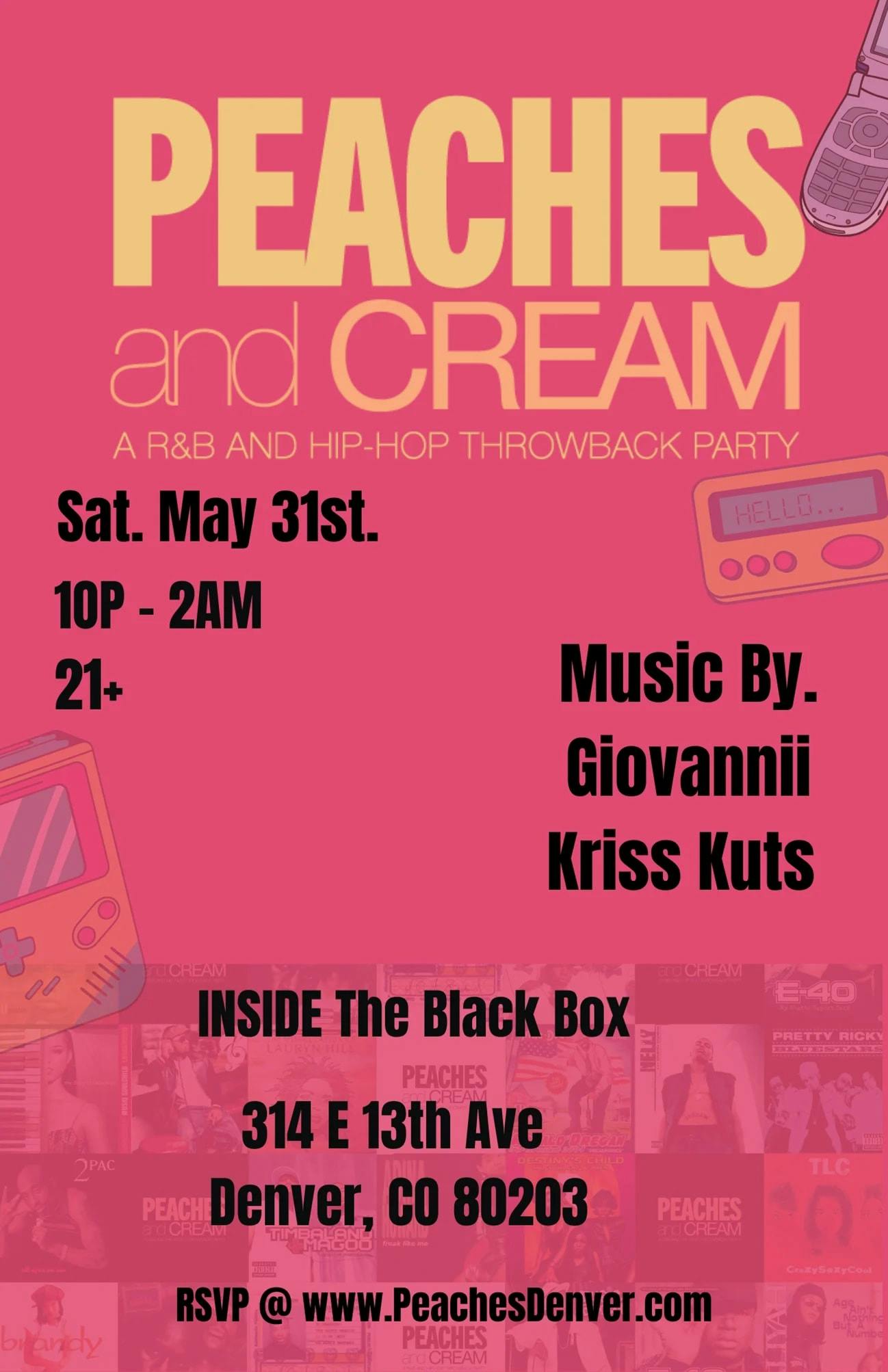 Peaches & Cream: A R&B and Hip-Hop Throwback Party