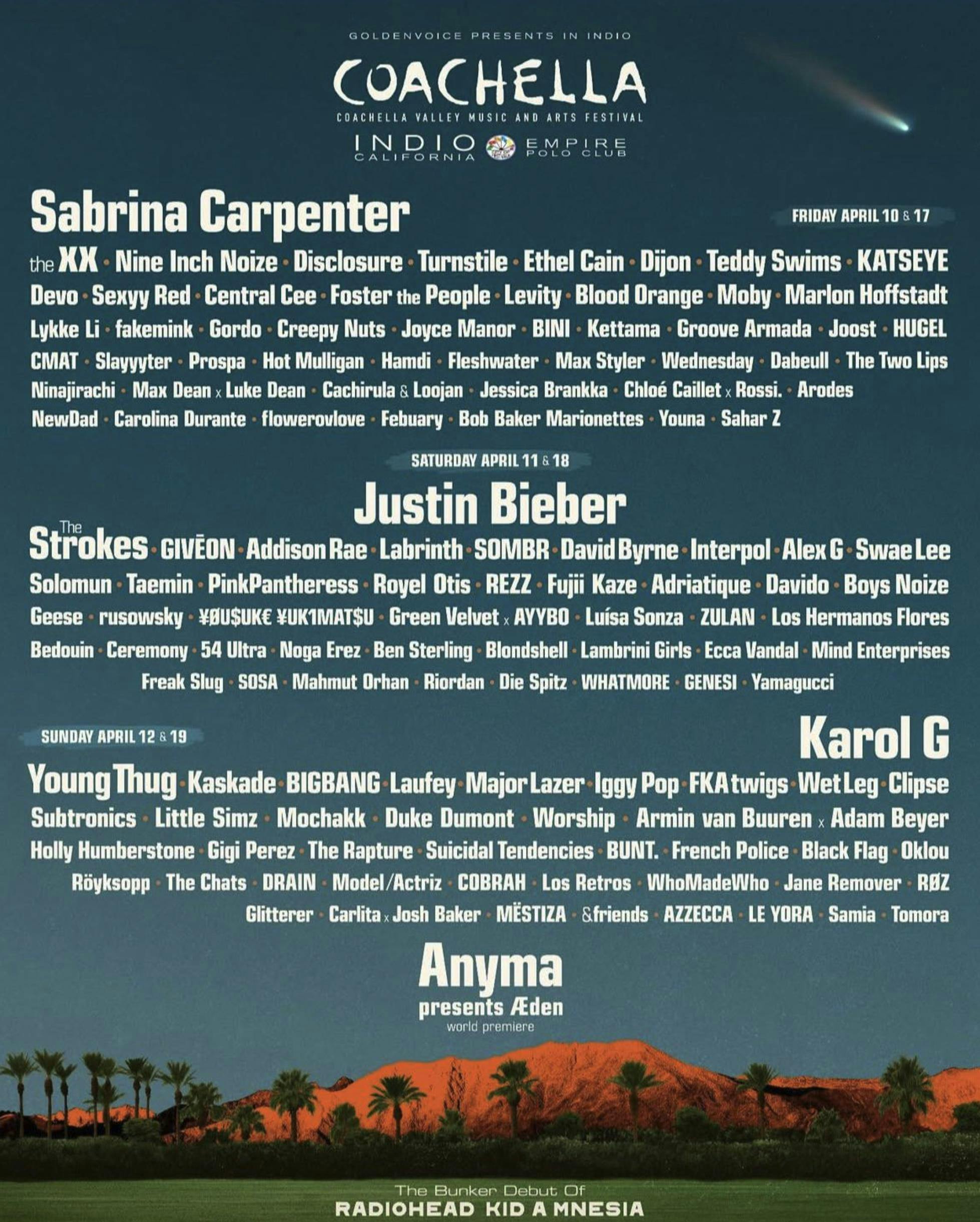 Coachella Valley Music & Arts Festival 2026 - Weekend 1 - Day 1
