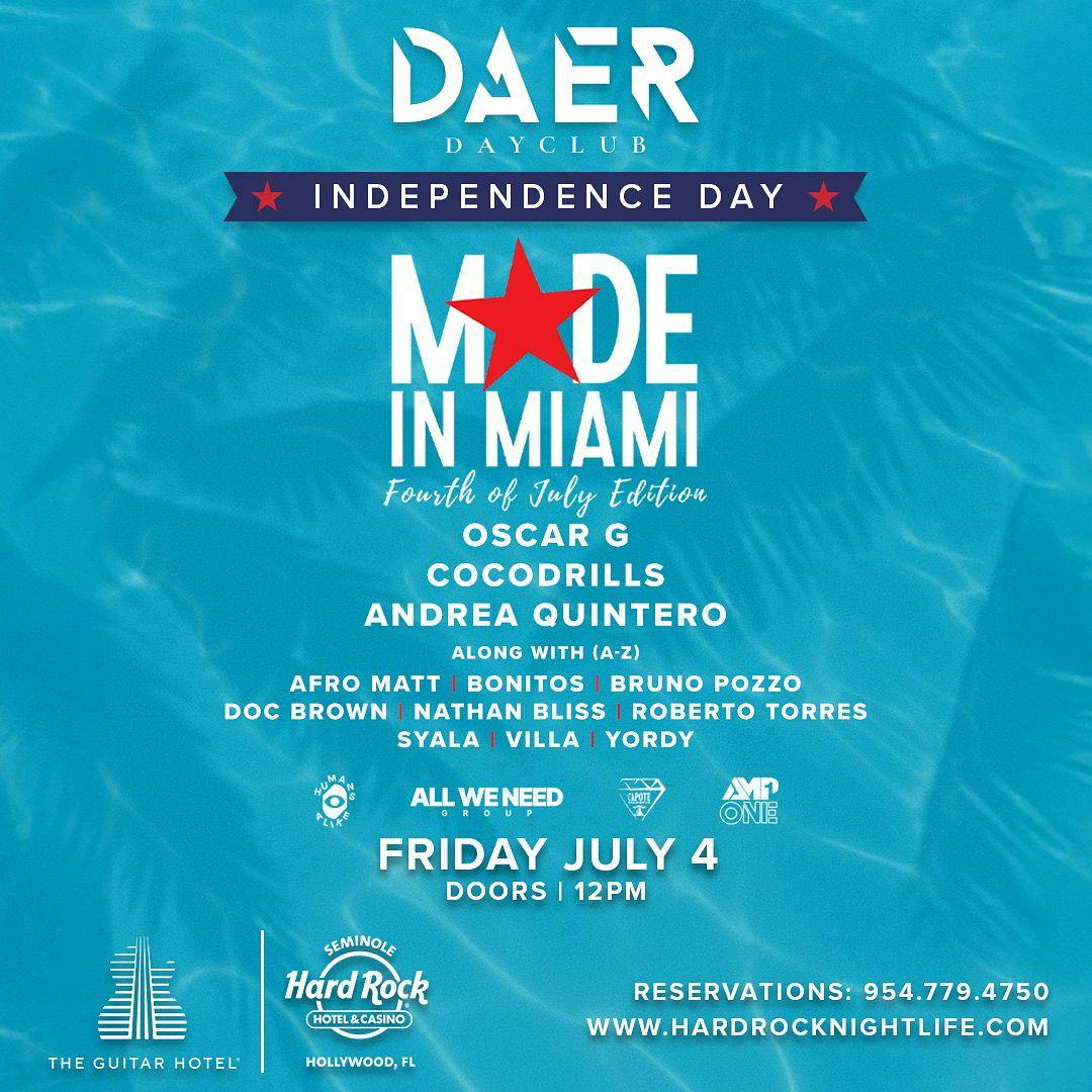 Independence Day Pool Party | DAER Dayclub