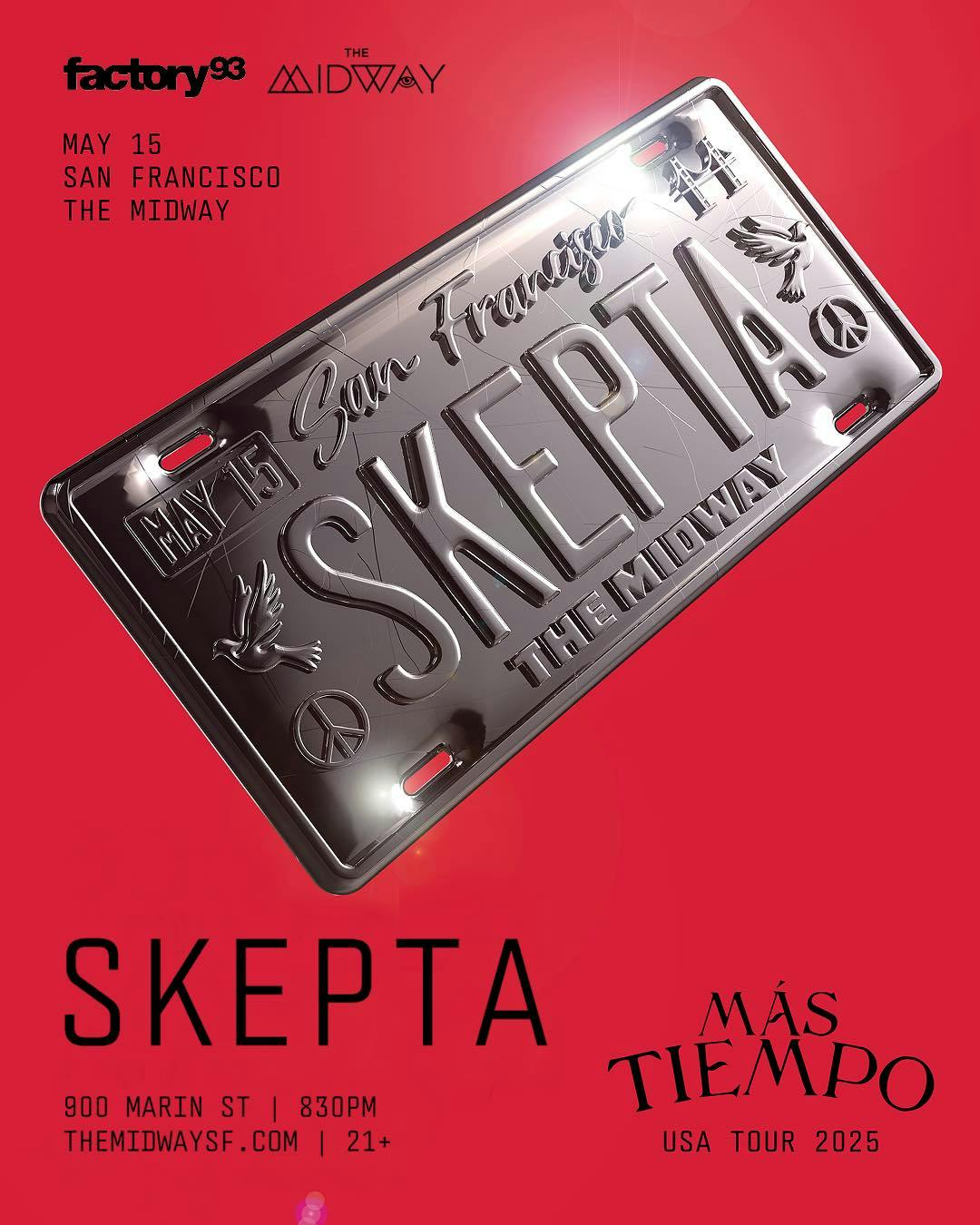 The Midway Presents: Skepta Más Tiempo at The Midway - Thursday, May 15 2025 | Discotech