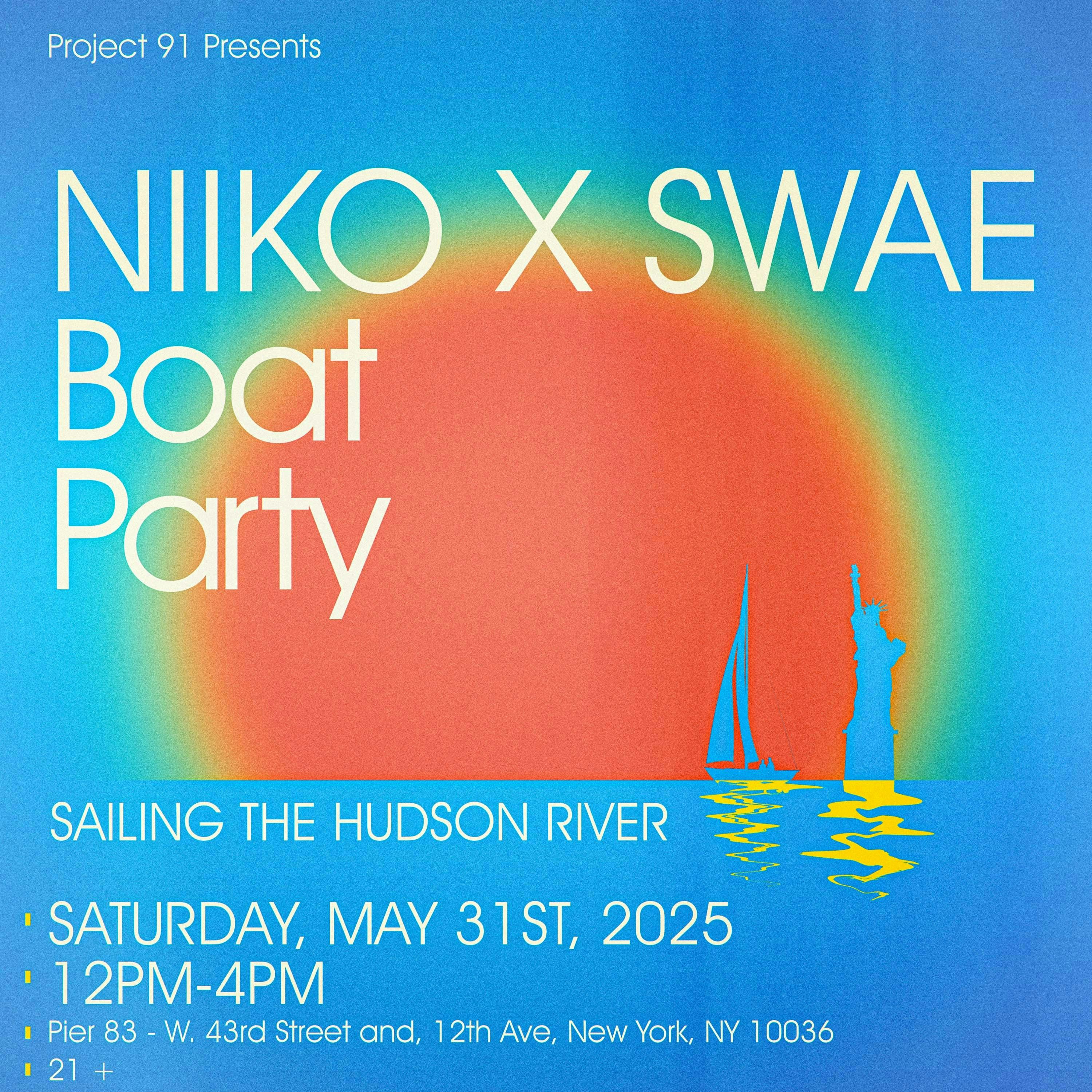 Niiko X Swae Boat Party