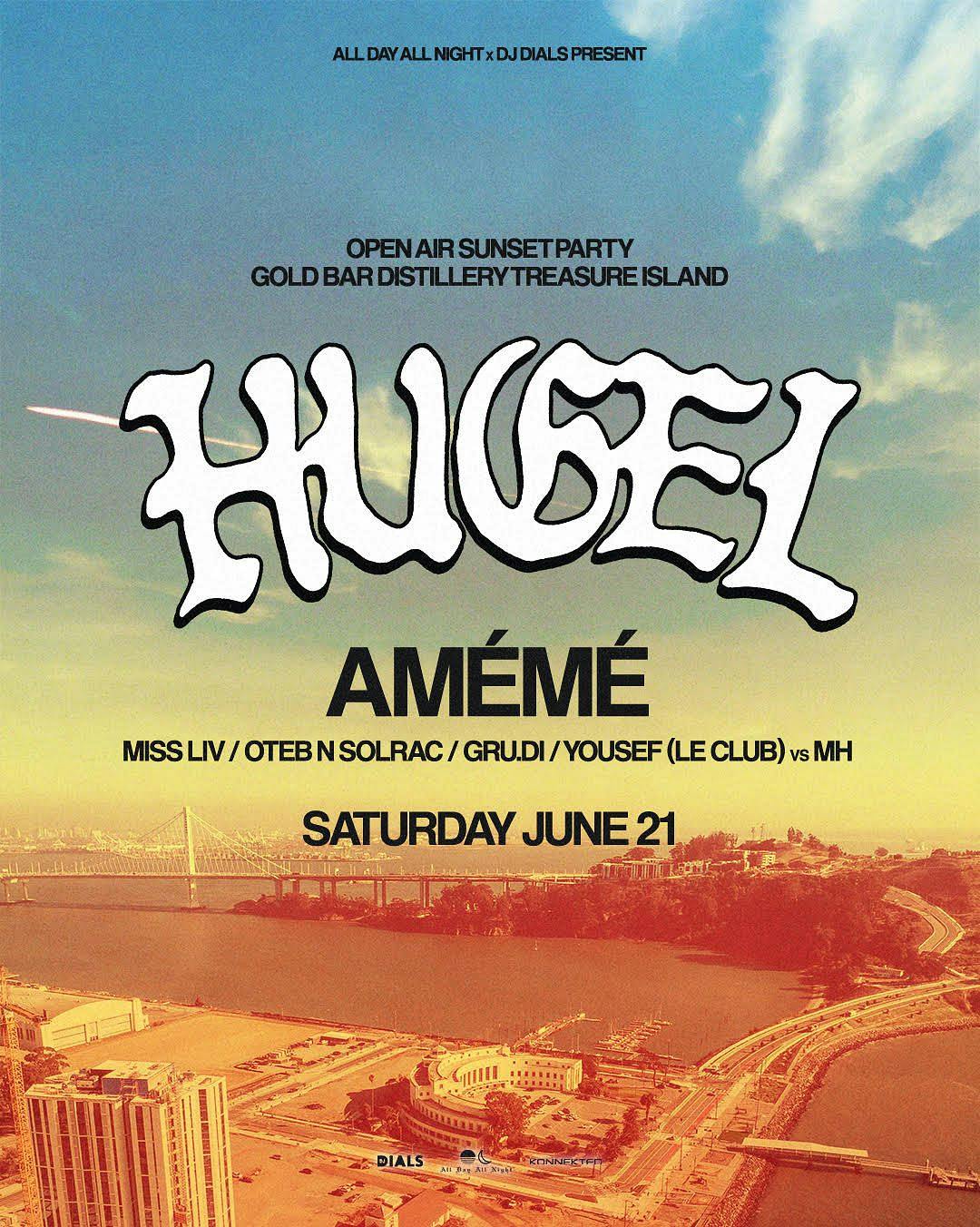 HUGEL | Sunset Party at Gold Bar SF