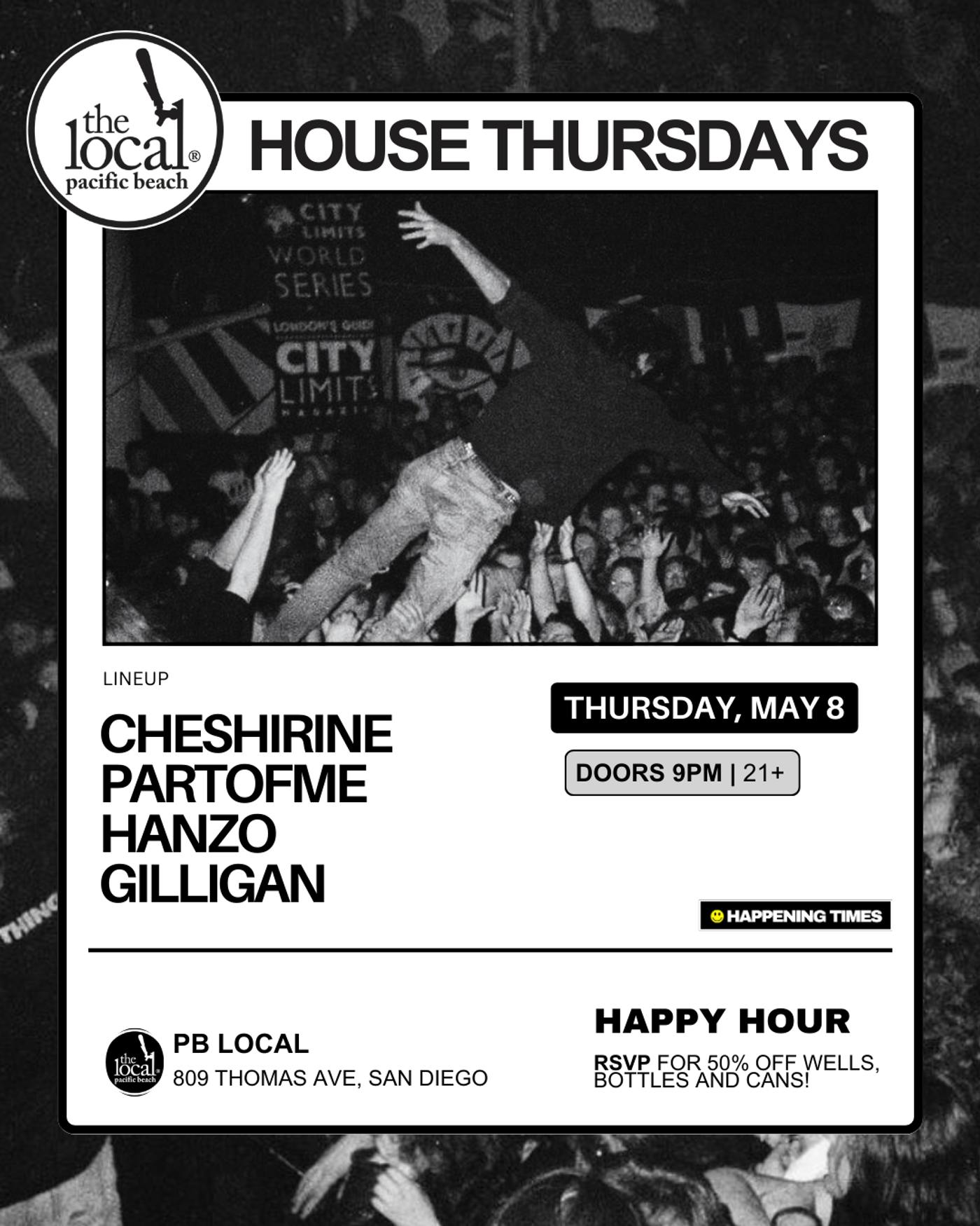 House Thursdays { 50% Off Drinks }