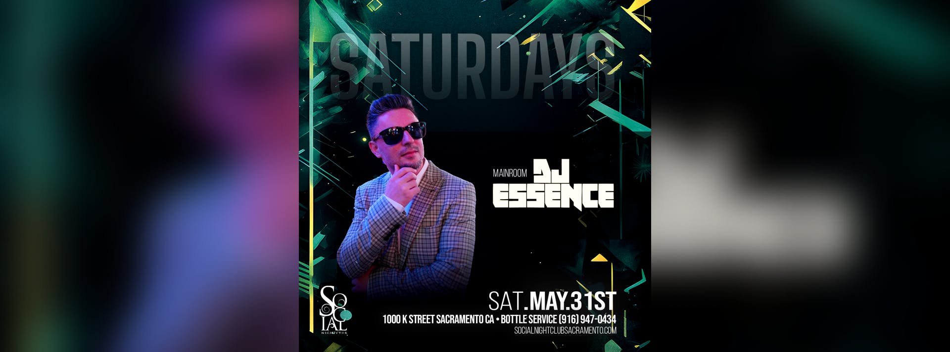 Social Saturday's ft. Sacramento/Roseville Resident Dj Essence