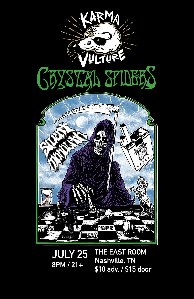 Crystal Spiders / Karma Vulture / Silent Monolith / Nehoda