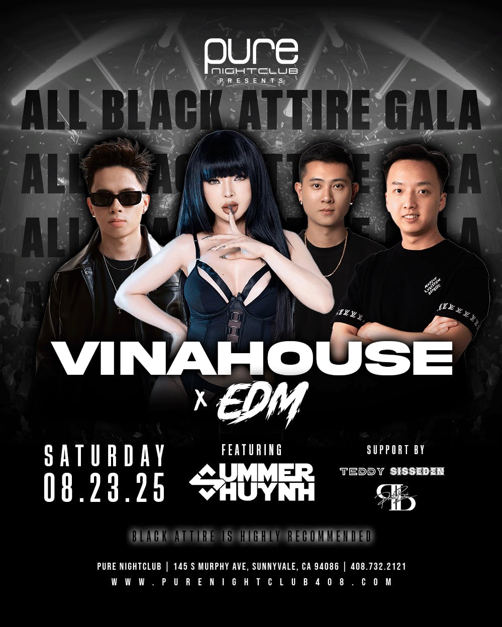 Vina House x EDM - All Black Attire Gala