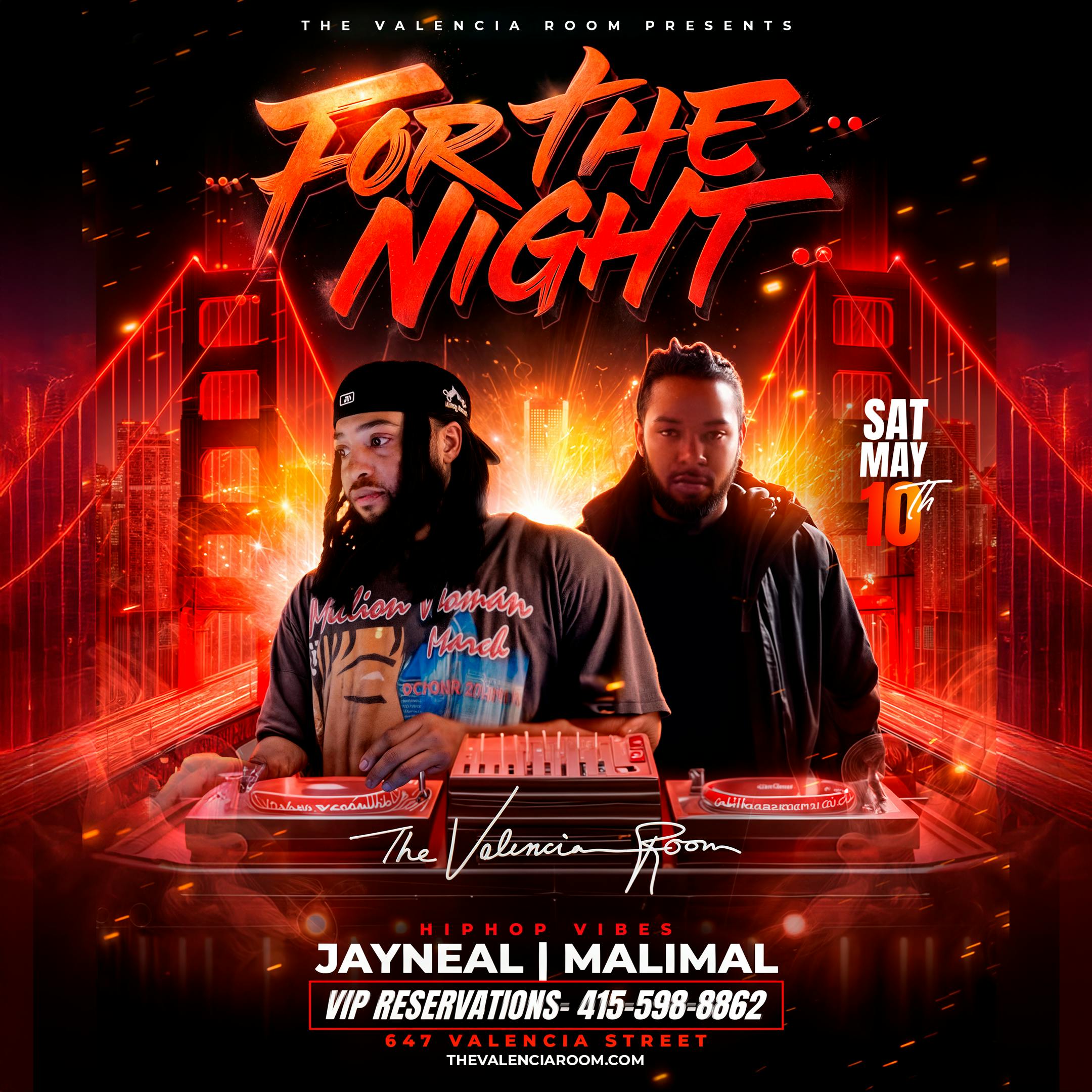 For the Night 5.10 at The Valencia Room - Saturday, May 10 2025 | Discotech