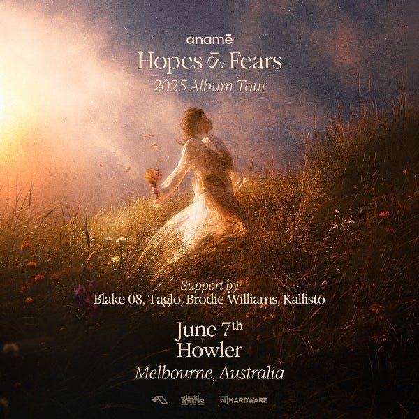 anamē ‘Hopes & Fears’ tour - Melbourne at Howler - Saturday, Jun 7 2025 | Discotech