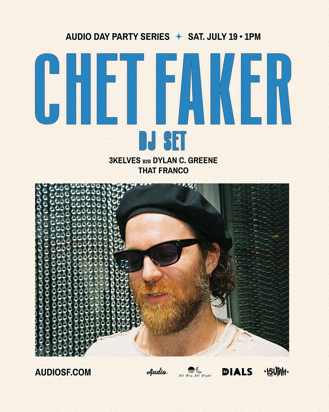 CHET FAKER Dj Set at Audio SF (Day Party)