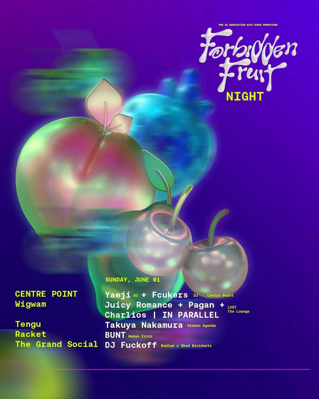 Forbidden Fruit Night: Yaeji + Fcukers