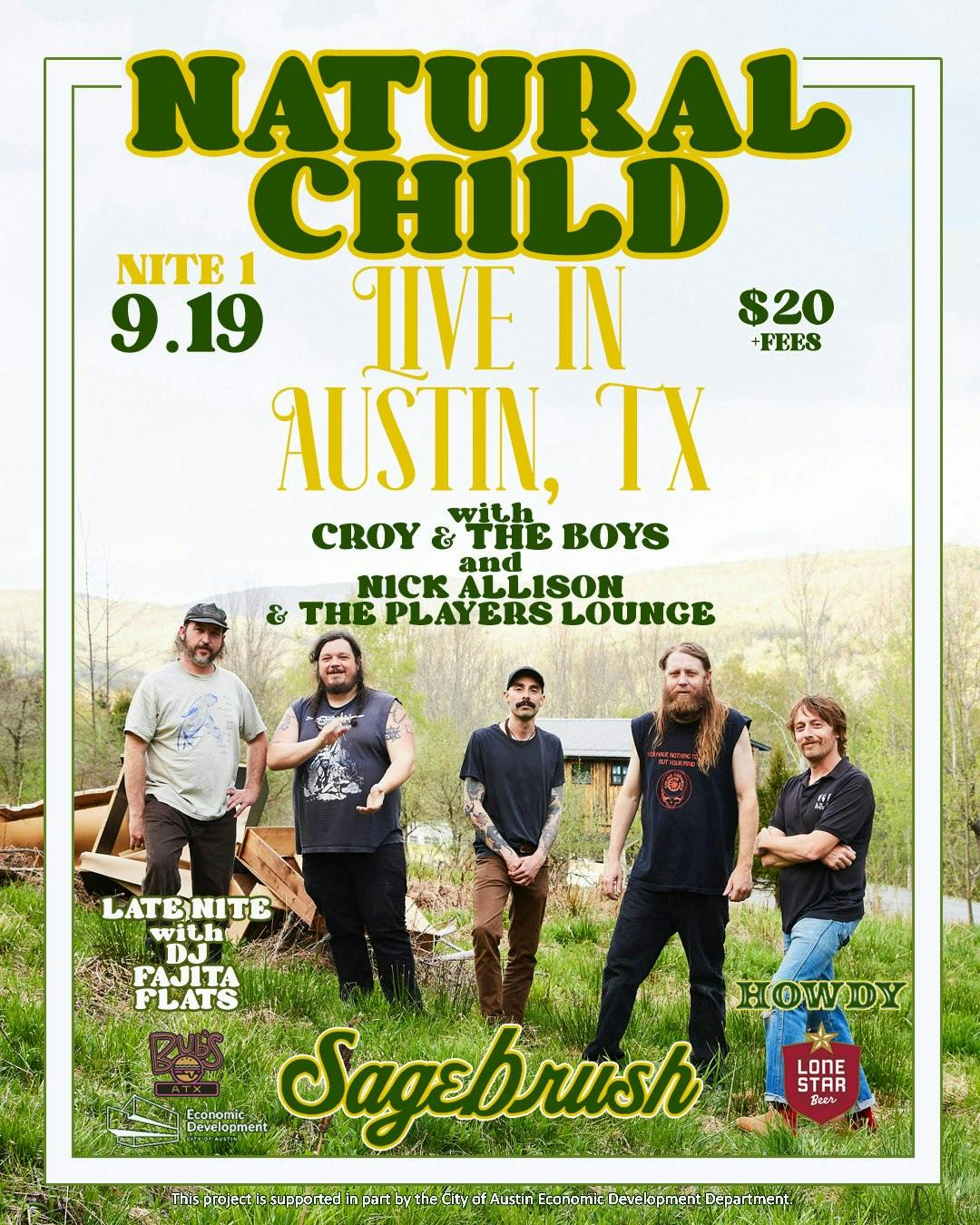Natural Child Live in Austin (night 1)