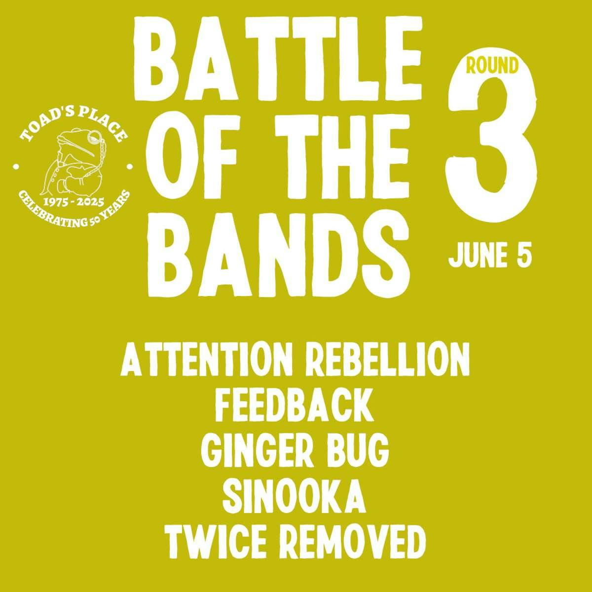 Battle of the Bands:  Round Three