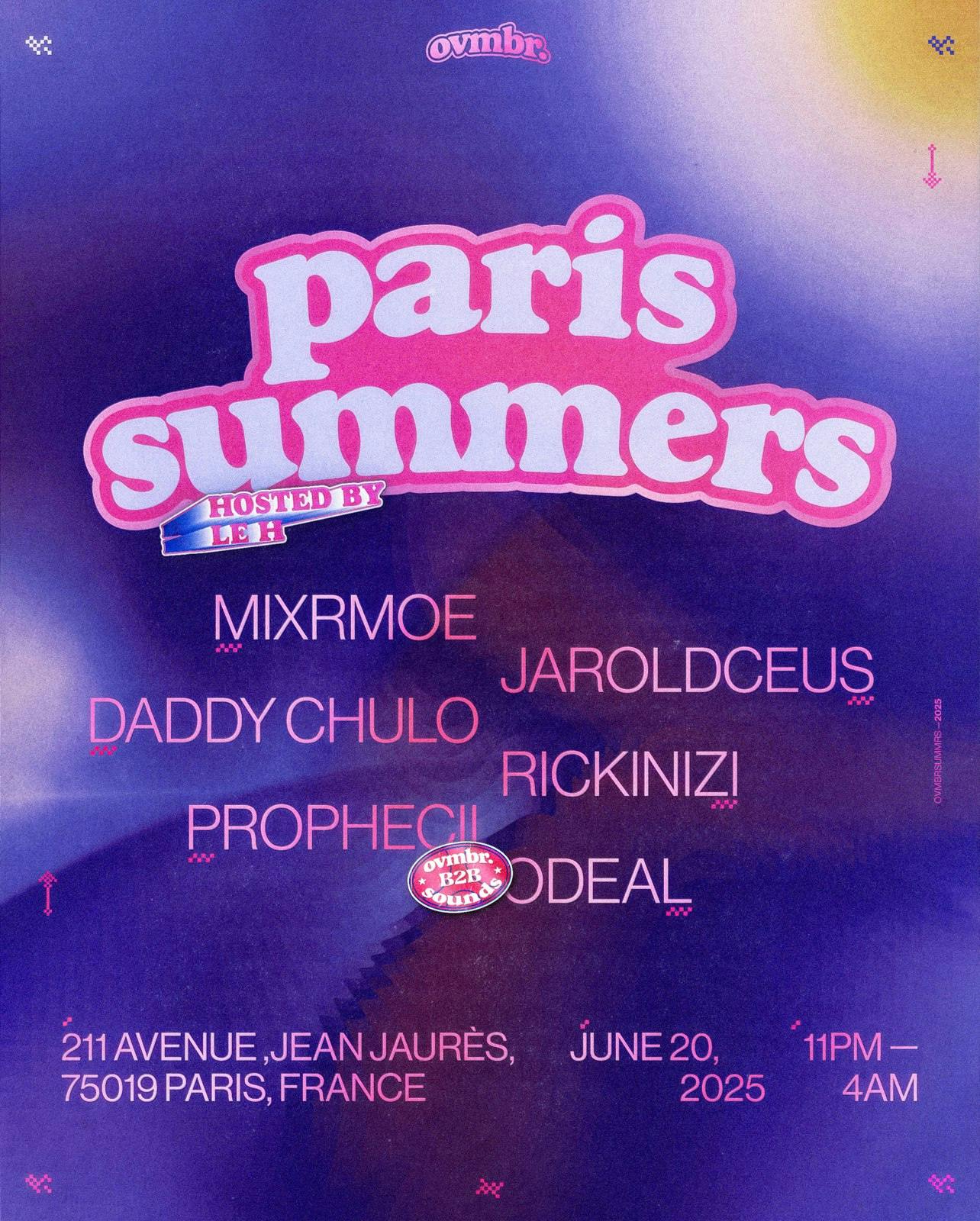 Ovmbr Sounds: Paris Summers