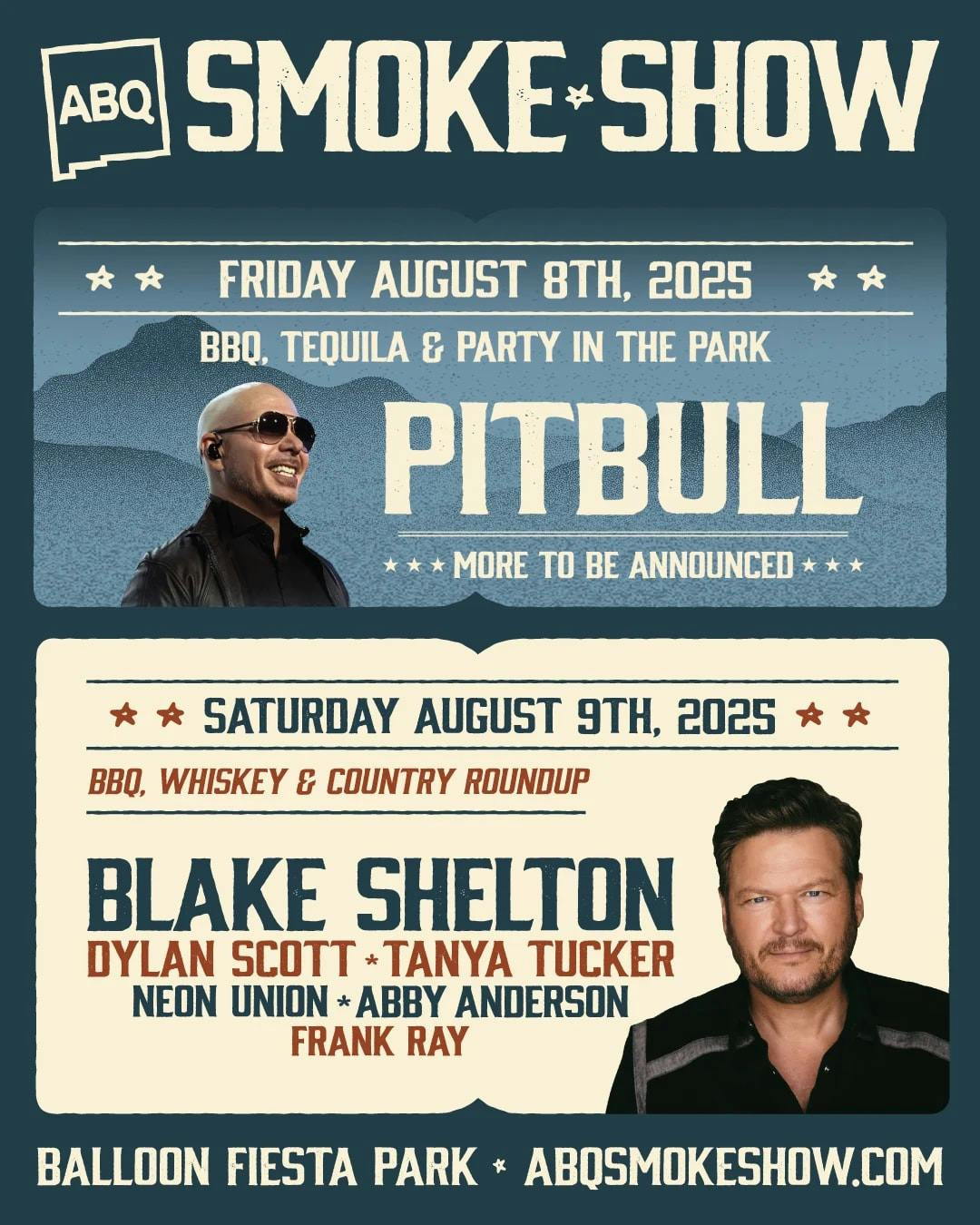 Albuquerque Smoke Show: Pitbull, Blake Shelton + Friends