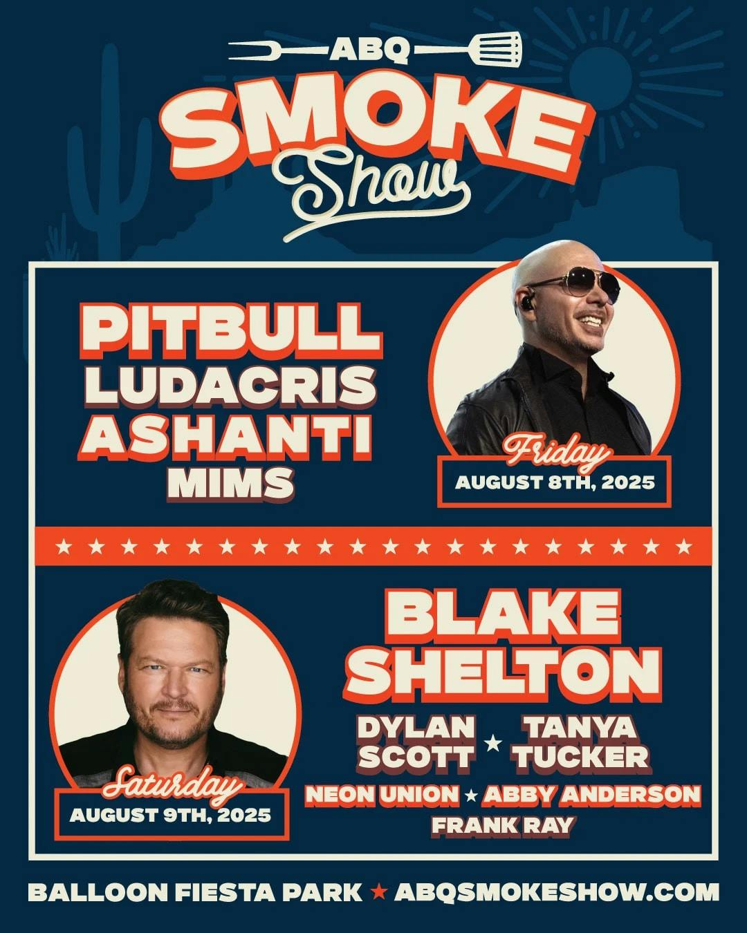 Albuquerque Smoke Show: Pitbull, Blake Shelton + Friends