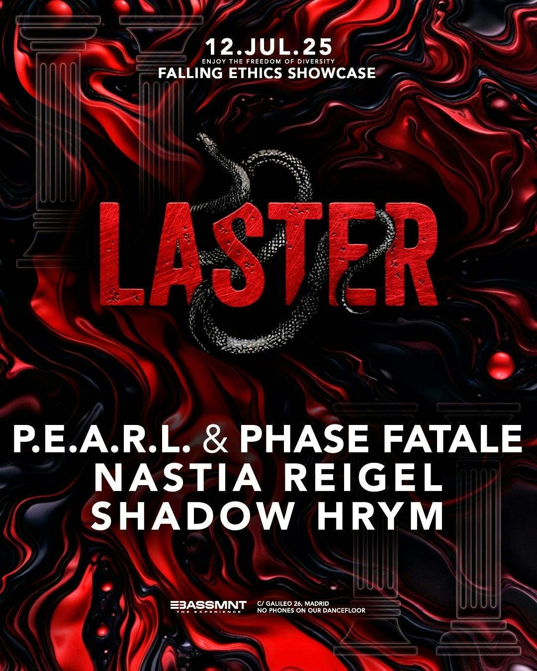 Laster Club Vol. Lxxxix -  Falling Ethitcs with Pearl & Phase Fatale, Nastia Reigel & Shadow Hrym