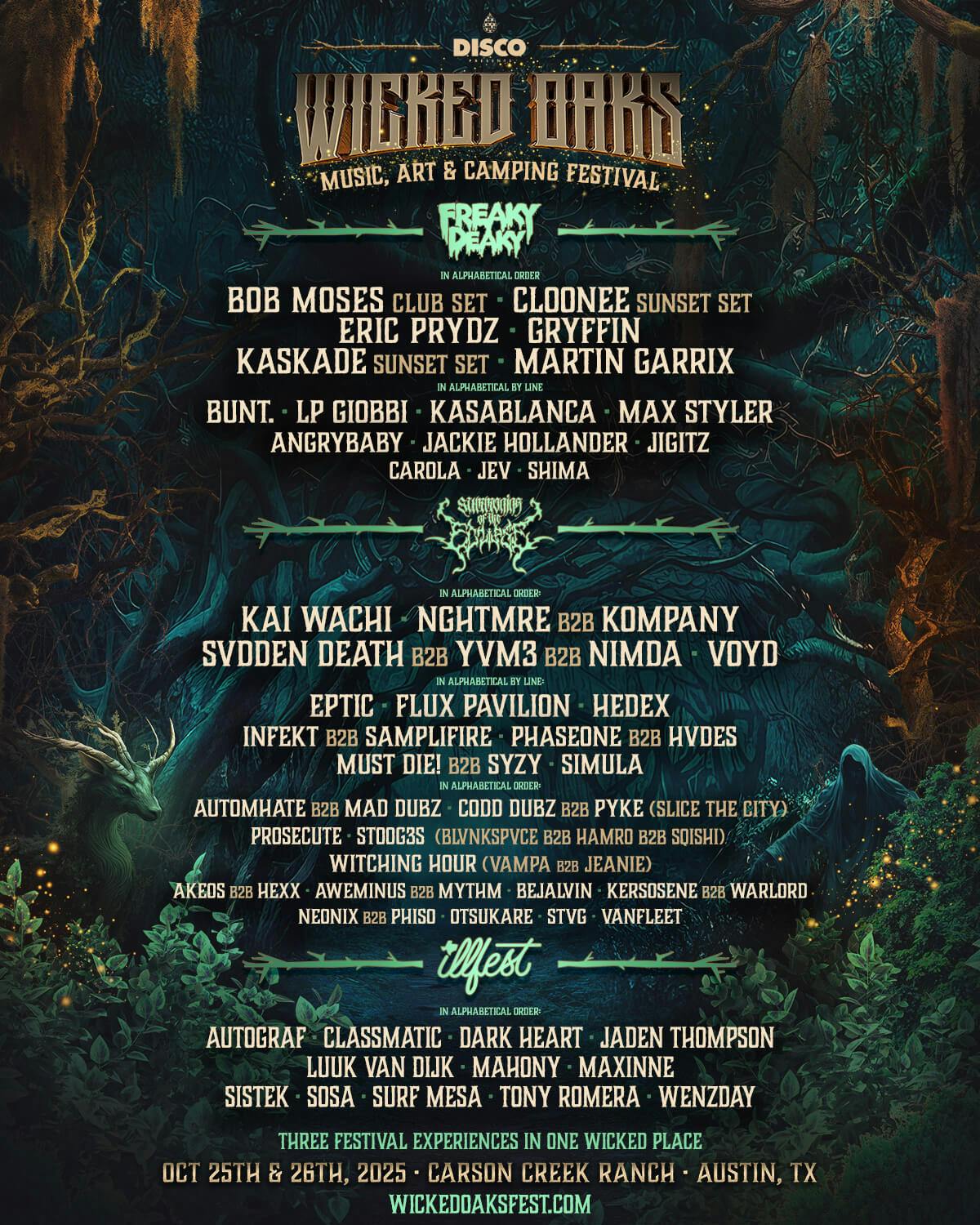 Wicked Oaks Festival 2025 Day 1 at Carson Creek Ranch