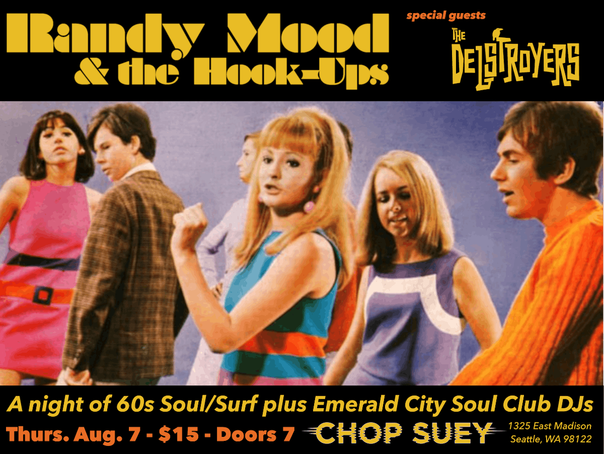 A Night of 60s Soul/Surf with Randy Mood and the Hook-Ups and The Delstroyers