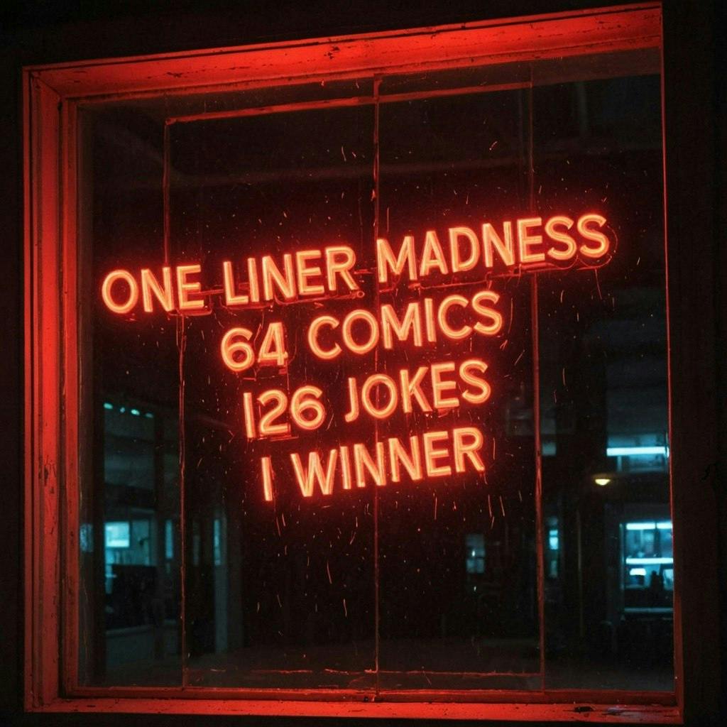 One-Liner Madness:64 Comedians, 126 Jokes, 1 Champ