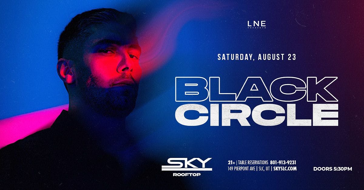 Black Circle On Sky Rooftop