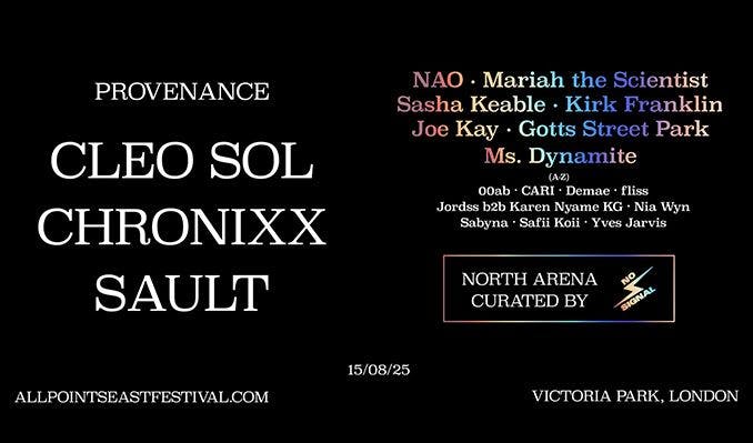 Cleo Sol, Chronixx, SAULT
