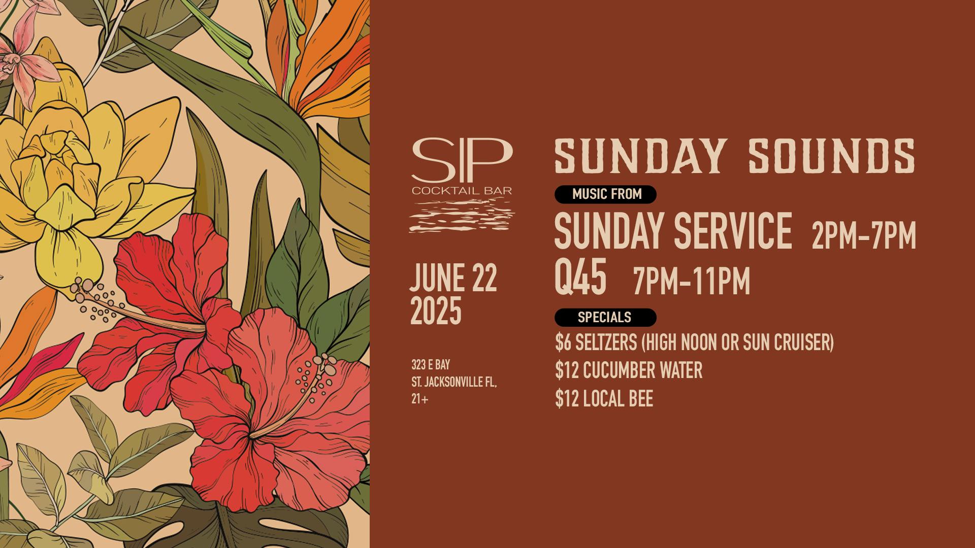 Sunday Sounds at SIP Rooftop & Cocktail Bar