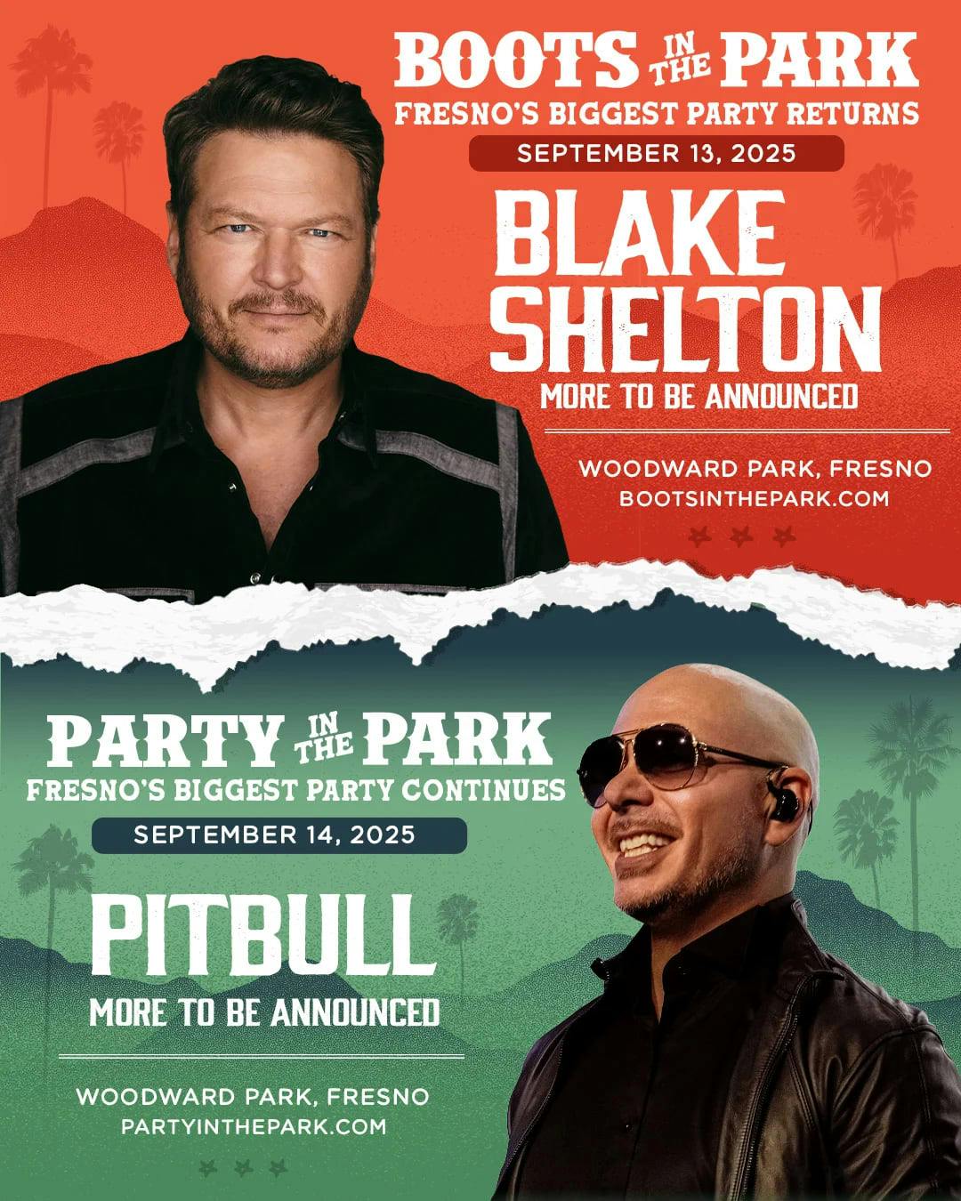 Boots (Party) in the Park - Blake Shelton, Pitbull & more