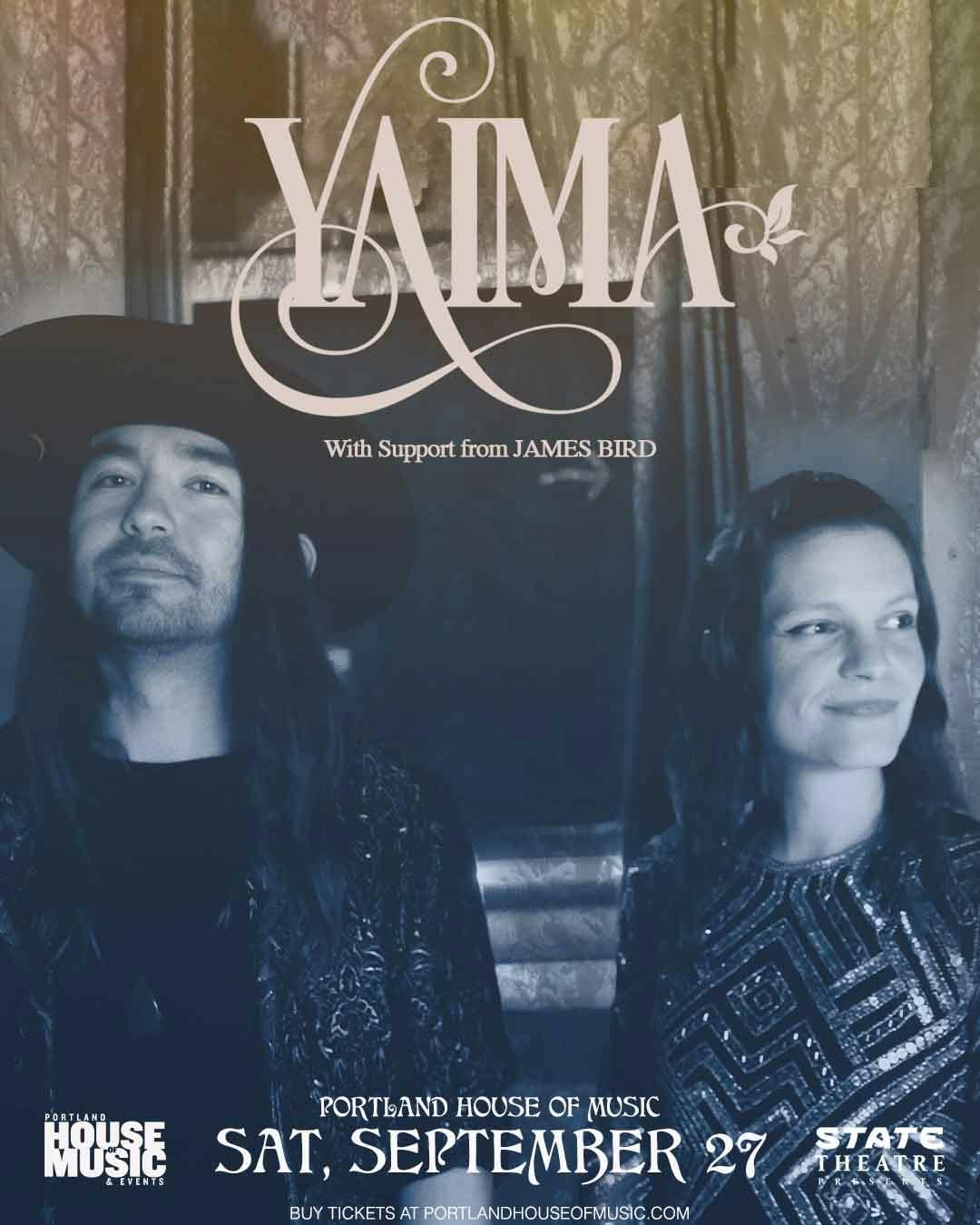 State Theatre Presents: Yaima w/ James Bird