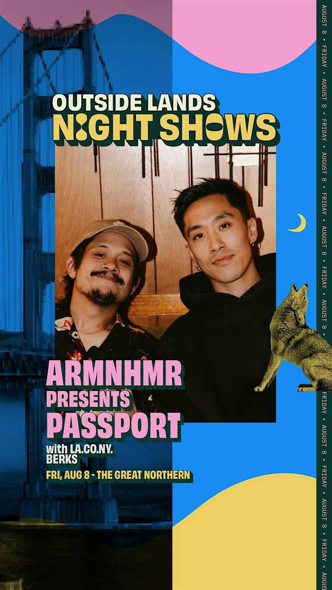 Outside Lands Night Shows - Armnhmr Presents Passport