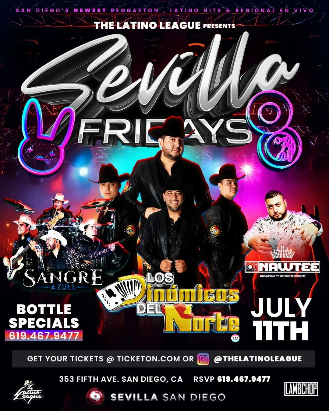 SEVILLA FRIDAYS - Premier Resident Deejays every week.