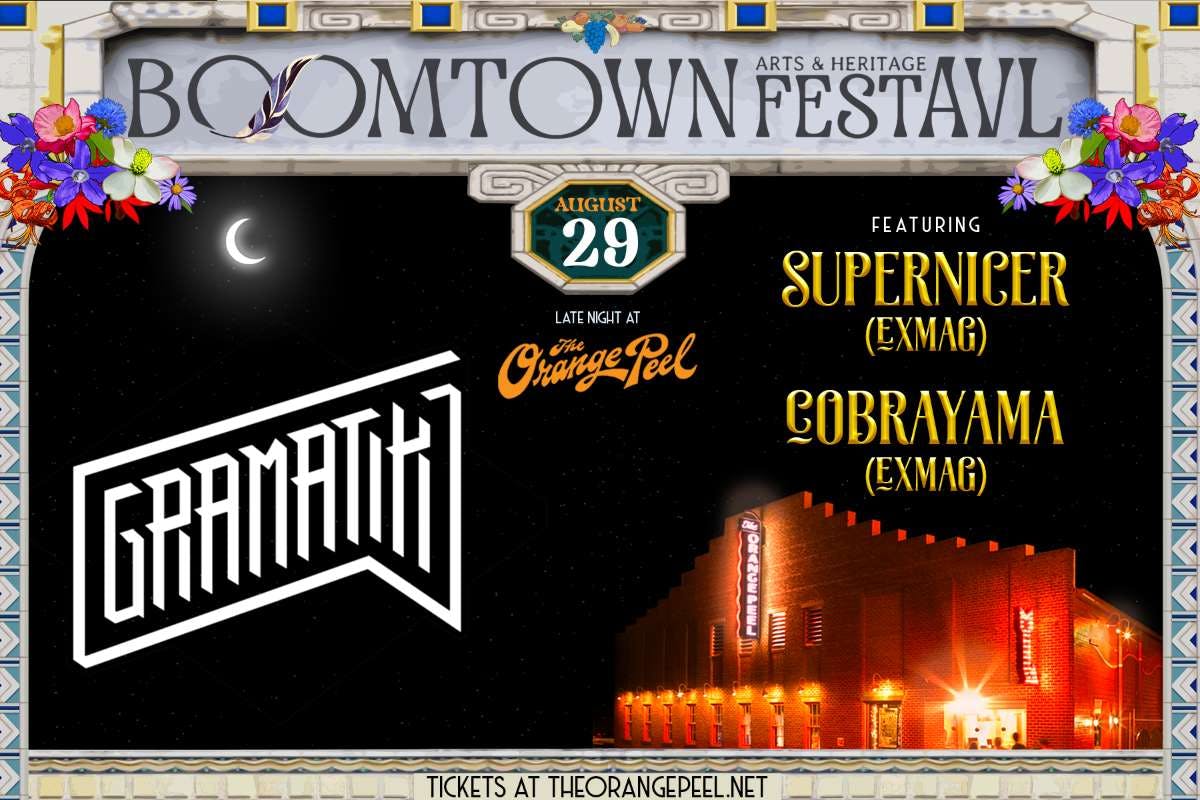 Boomtown Arts & Heritage FestAVL Late Night