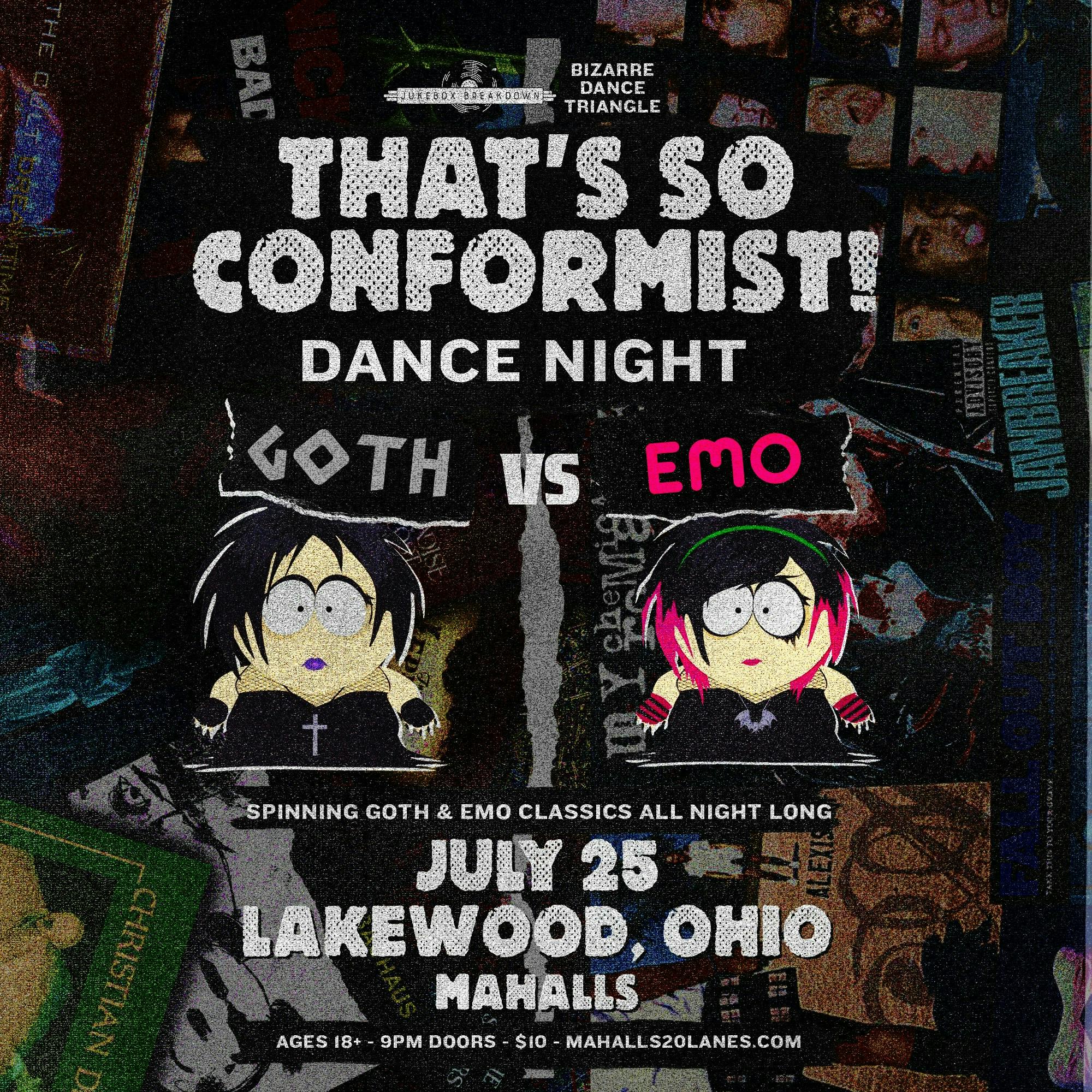 Emo vs. Goth dance party