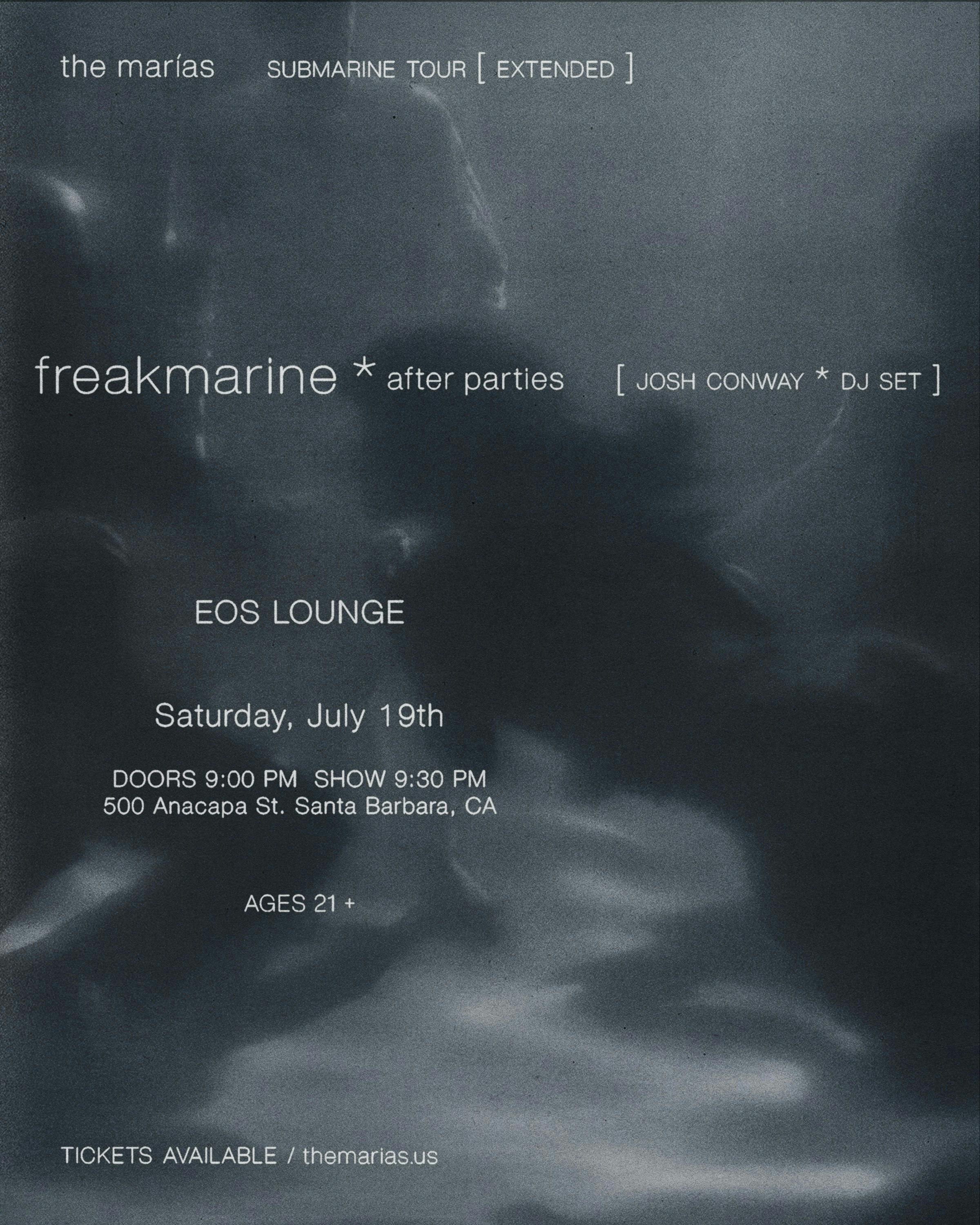 The Marías Official Afterparty with Josh Conway