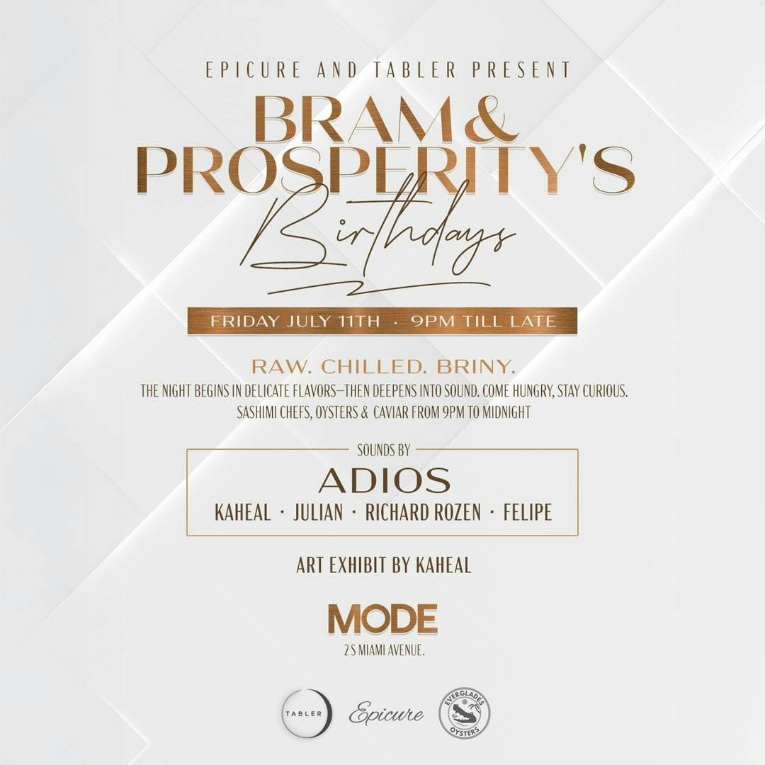 Bram & Prosperity's Birthday