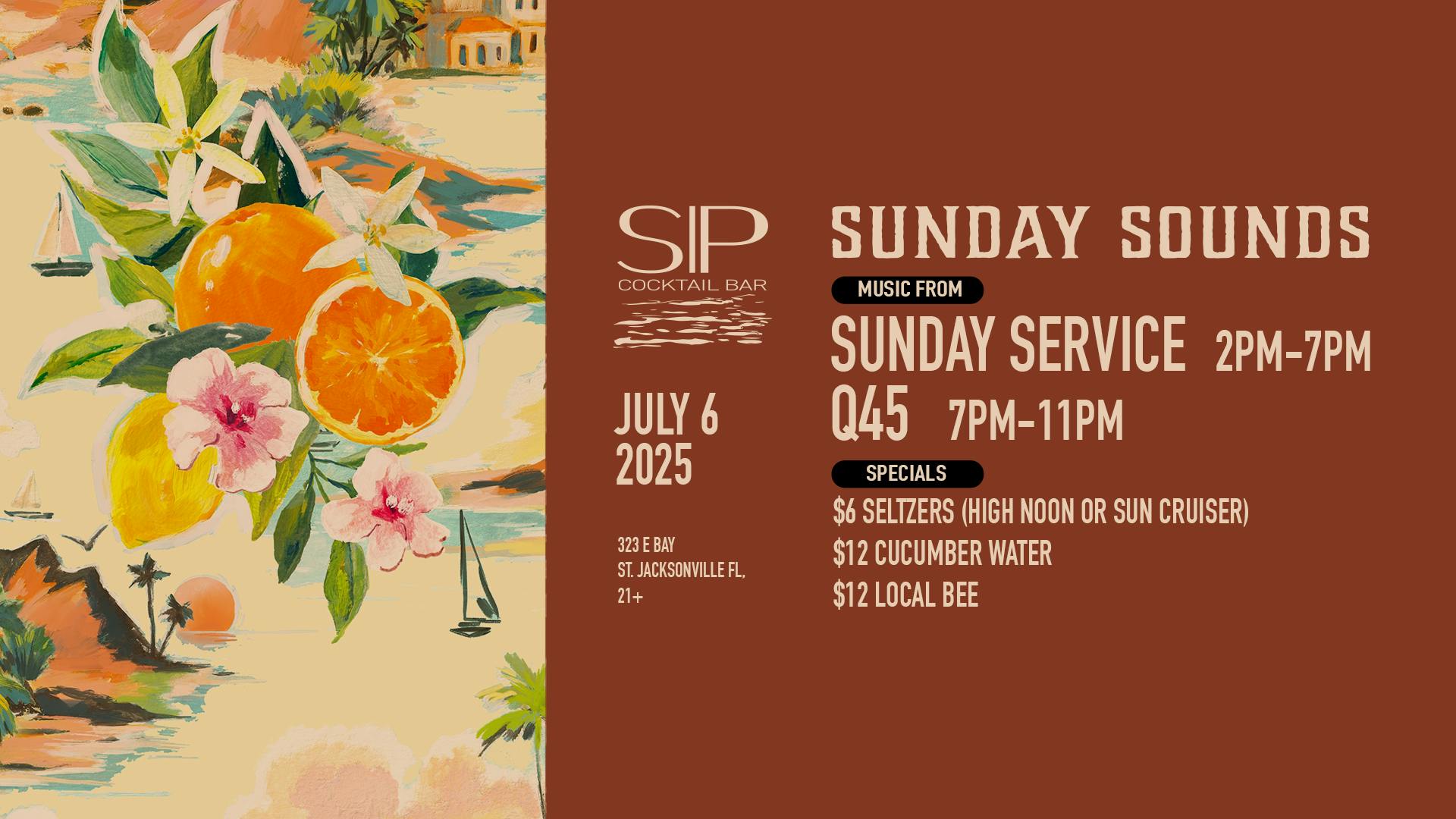Sunday Sounds at SIP Rooftop & Cocktail Bar