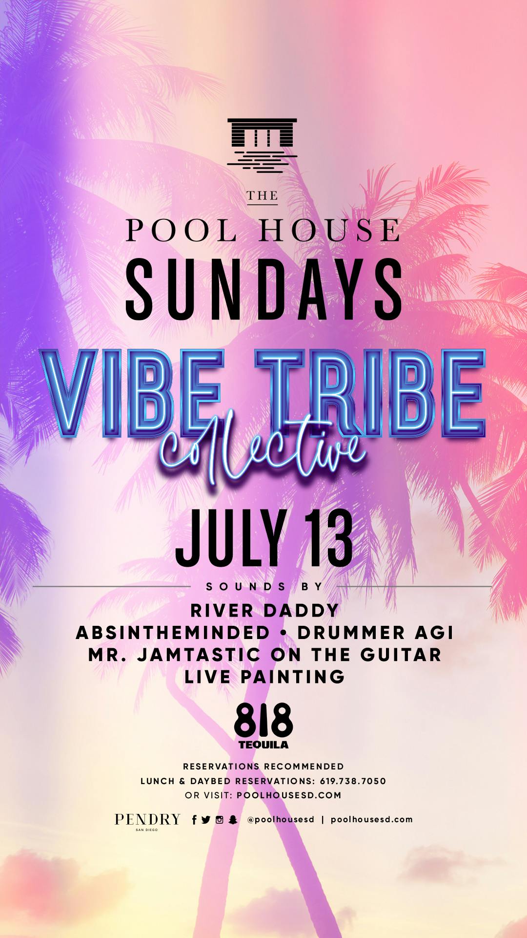 Vibe Tribe Collective w/ River Daddy, Absintheminded,  Drummer Agi,  Mr. Jamtastic on the guitar
