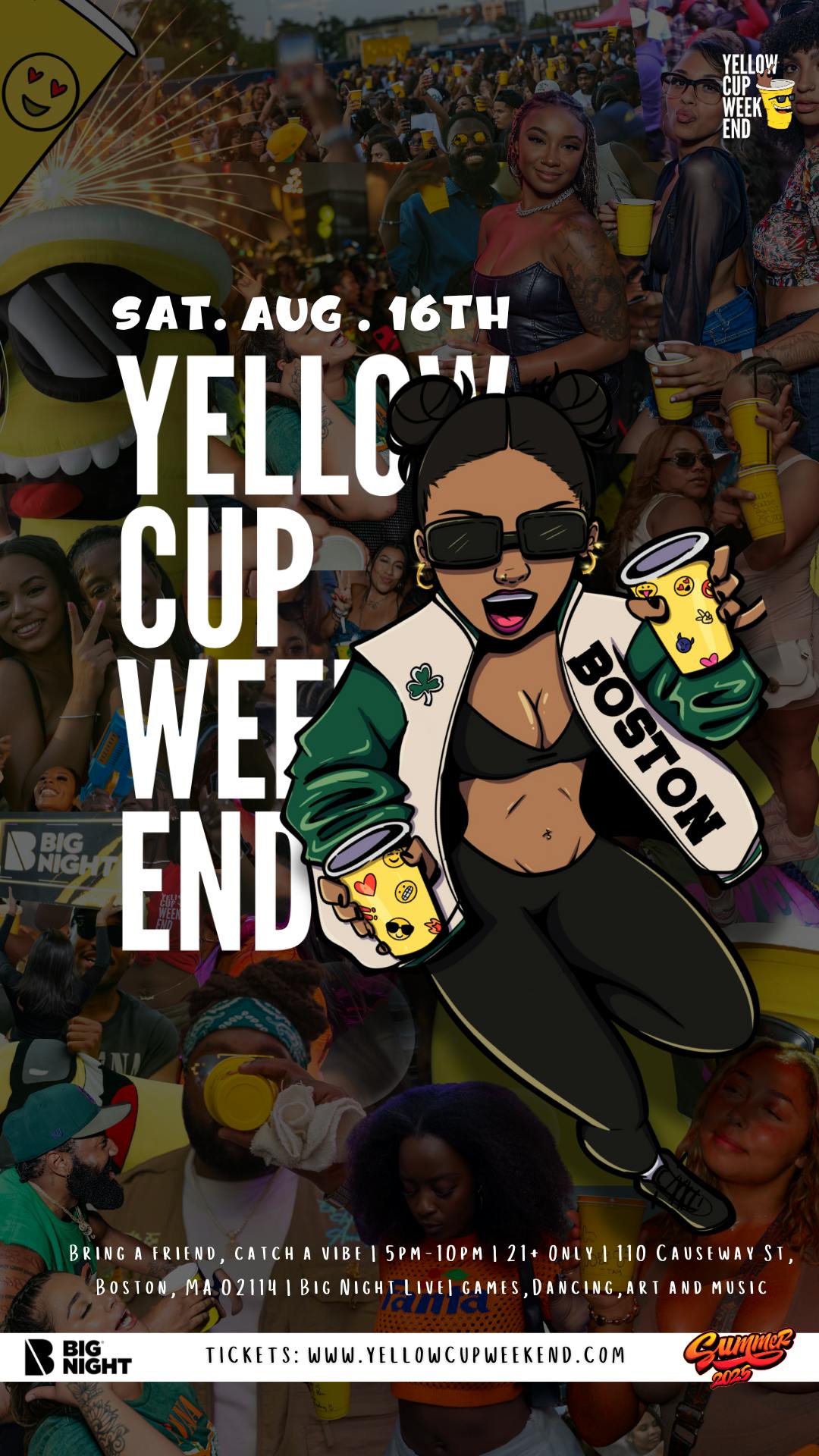 Yellow Cup Weekend-BOSTON