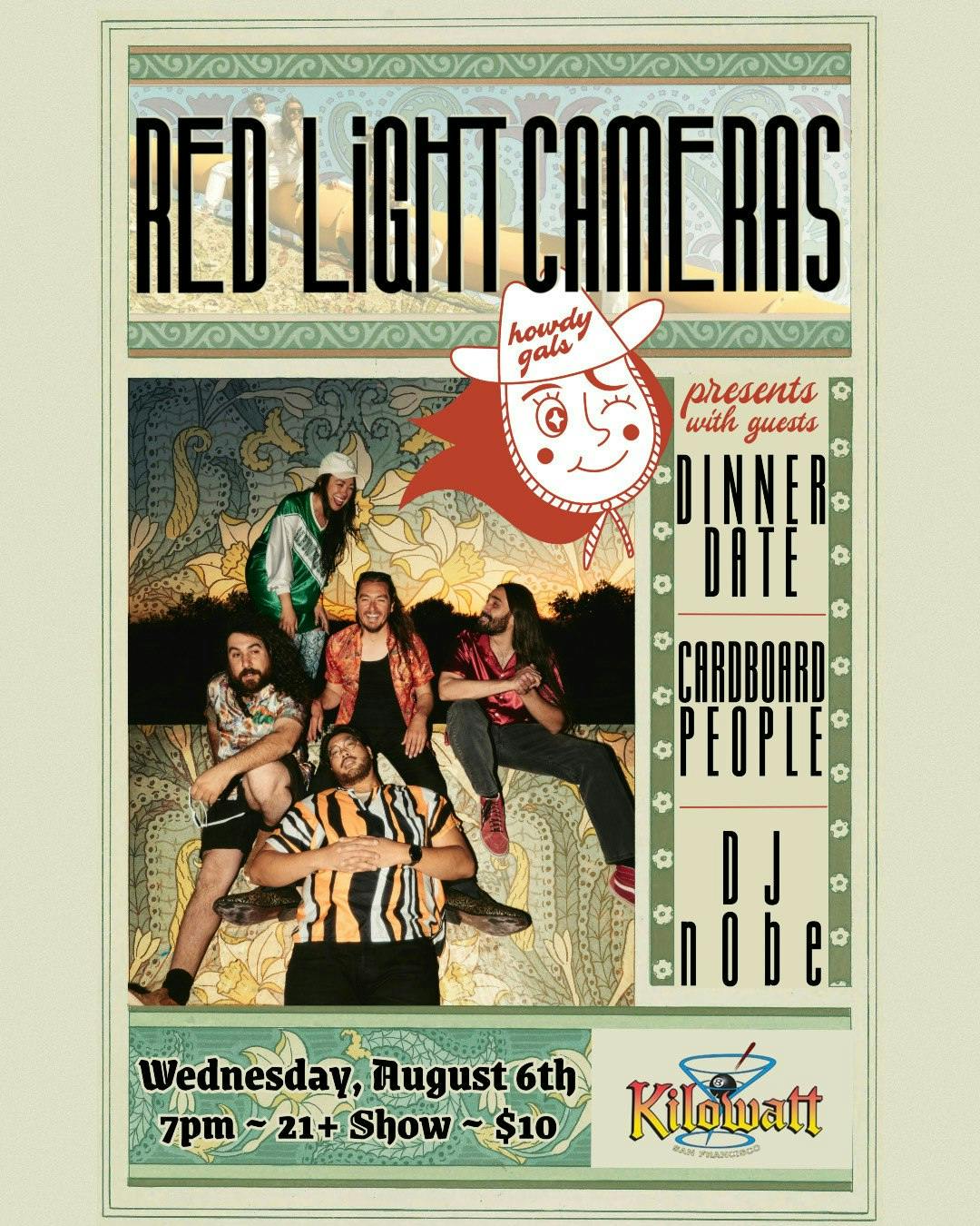 Red Light Cameras, Dinner Date, Cardboard People and DJ n0be