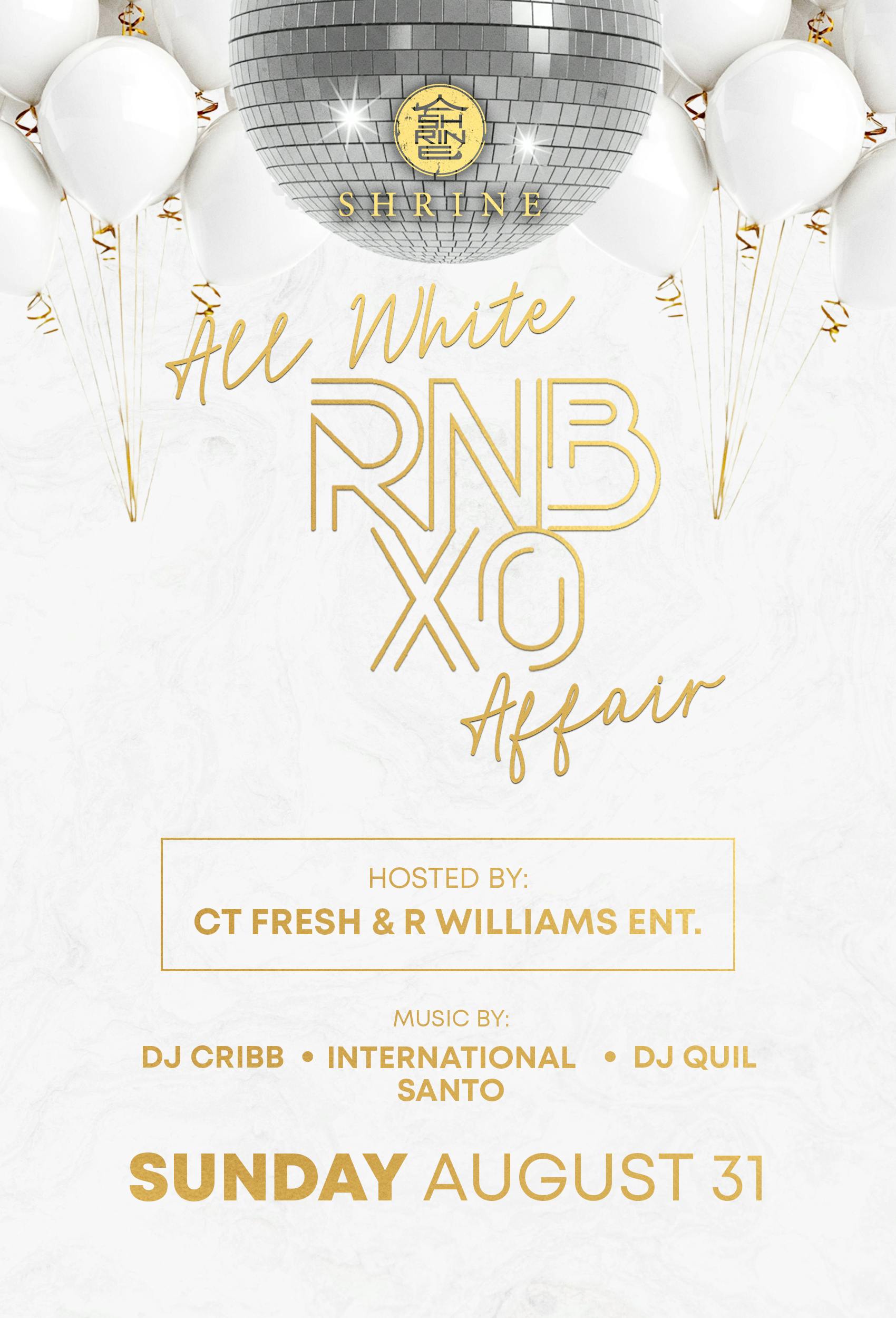 All White R&B XO Affair