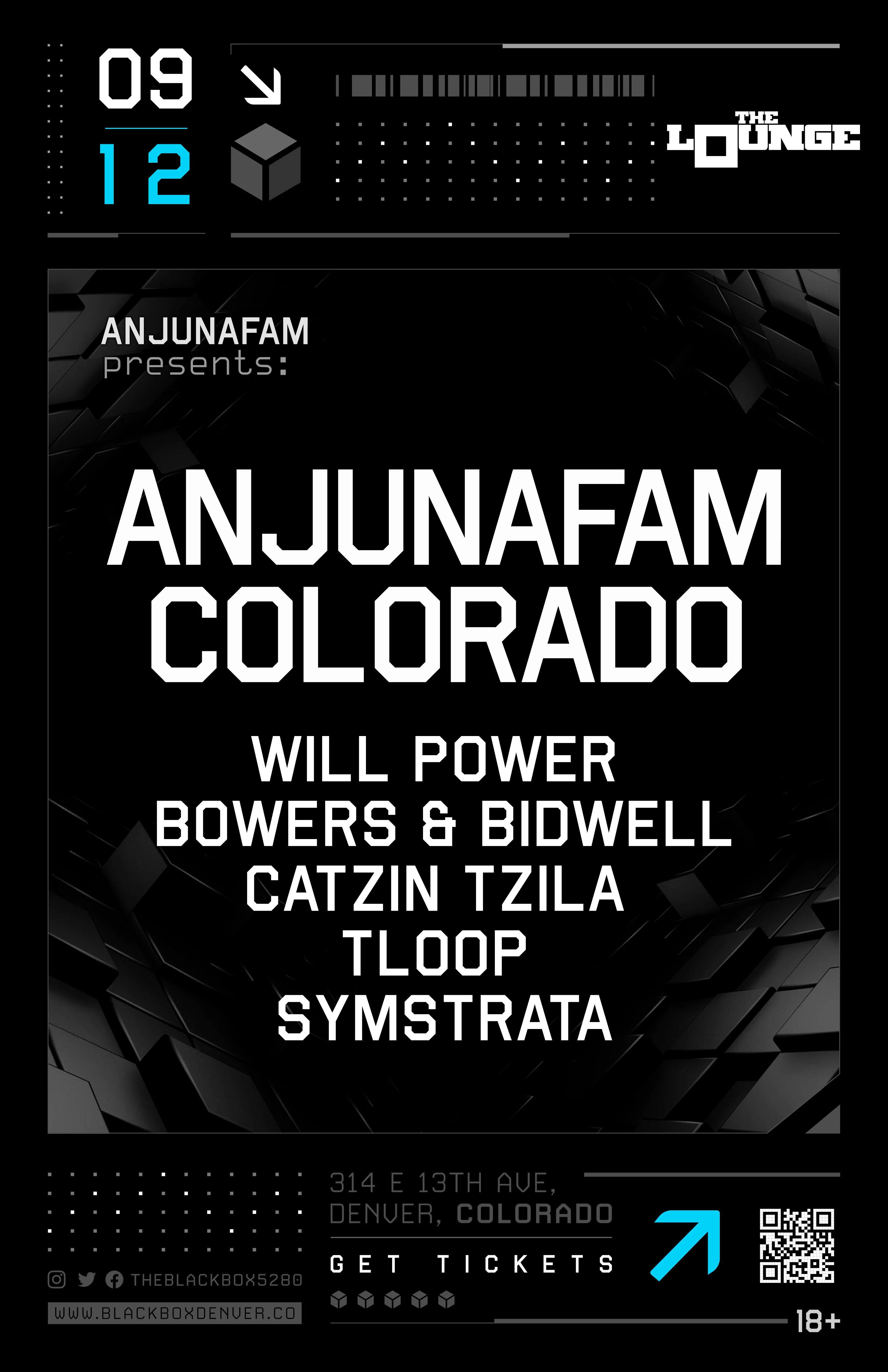 AnjunaFam Colorado: Will Power, Bowers & Bidwell, Catzin Tzila, TLooP, Symstrata