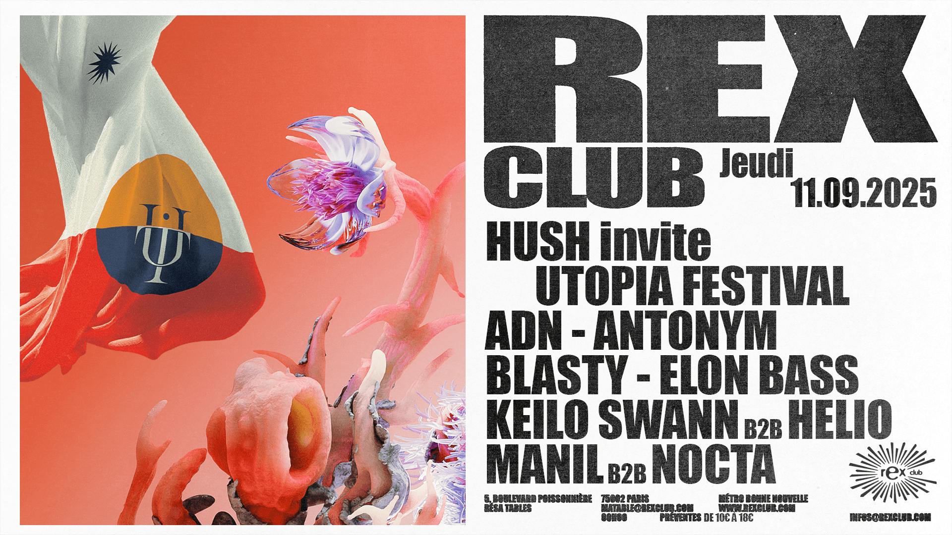 Hush Invite Utopia Festival: Antonym, Elon Bass & More