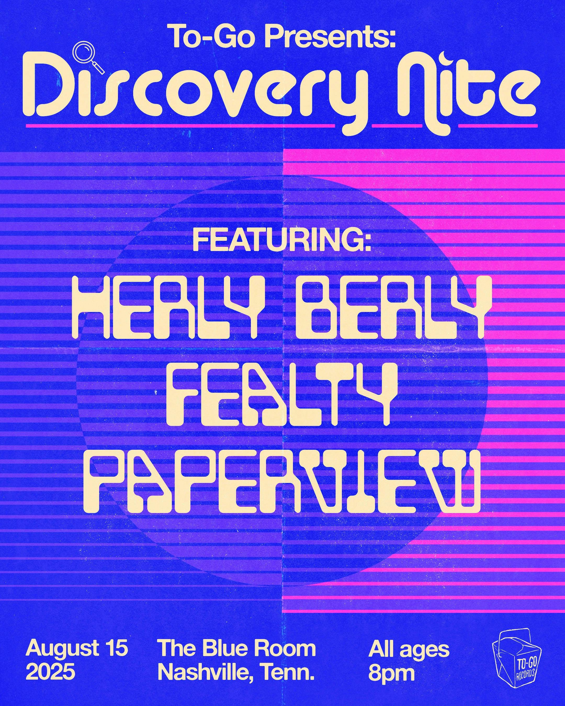 To-Go Presents: Discovery Nite