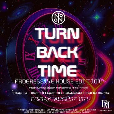 Turn Back Time: Progressive House Edition