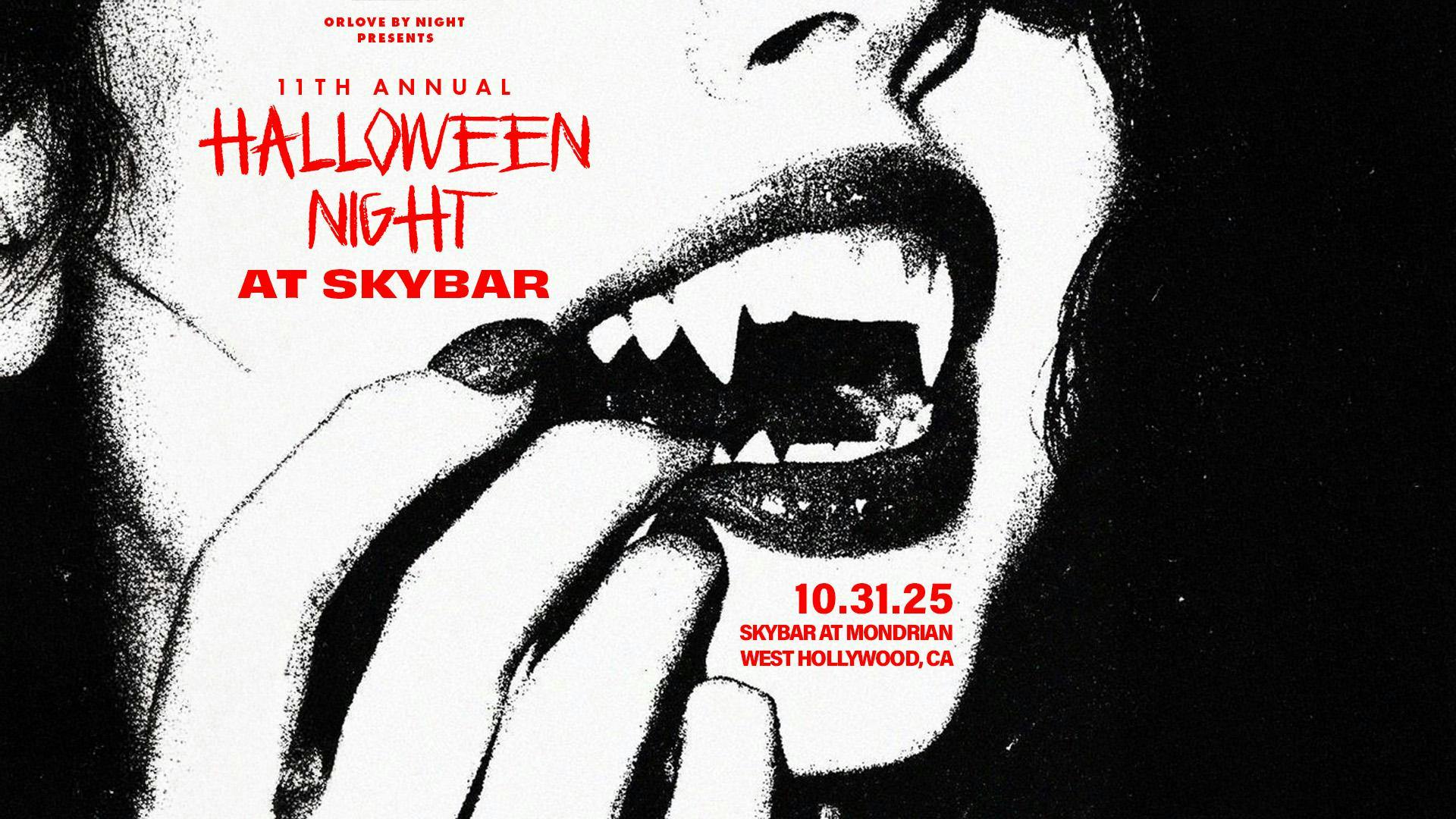 Halloween at Skybar at Mondrian