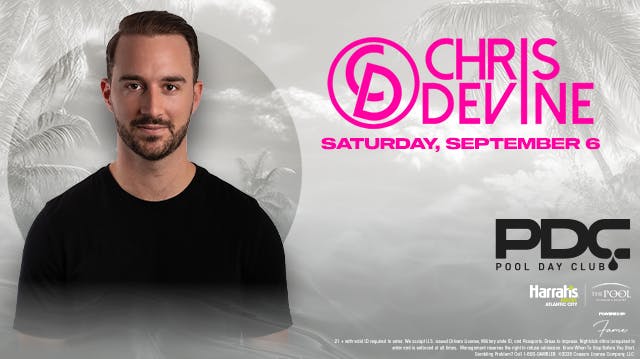 Chris Devine at the Pool Day Club